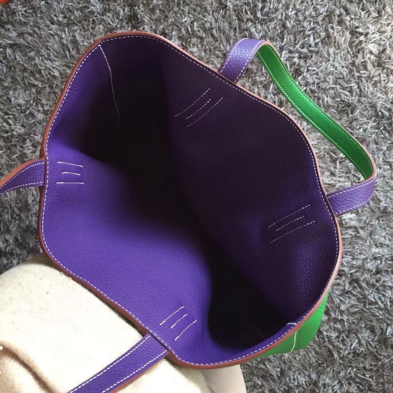 C4864 🆕In stock [smile] Shopping bag. In my opinion, this is the most understated product among Hermes’s items. It has a very large capacity; it can be used on both sides, making it very versatile – it can also serve as a bag for short trips ❤️ — image 3