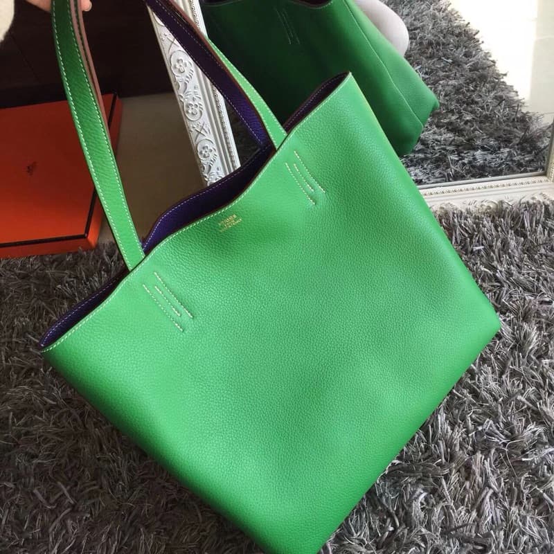 C4864 🆕In stock [smile] Shopping bag. In my opinion, this is the most understated product among Hermes’s items. It has a very large capacity; it can be used on both sides, making it very versatile – it can also serve as a bag for short trips ❤️ — image 6