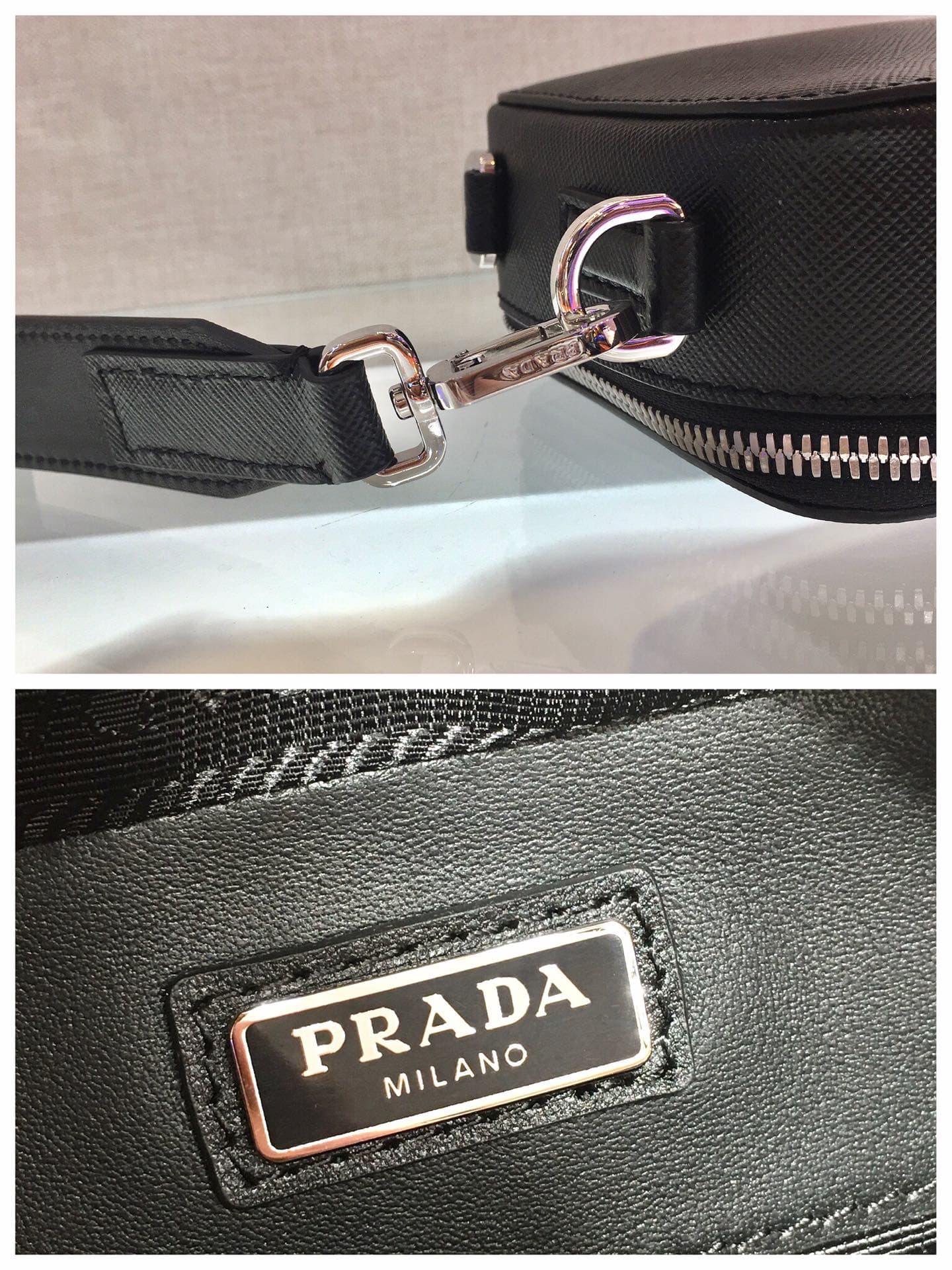 C7008 ✨New Vintage/Retro Camera Bag✨ 2VH070 – a new-style bag with a portable design. It can be carried in both hands or slung over the shoulder 😘 The triangular enamel logo further enhances its elegant appearance. Made from imported cross-stitched leathe — image 8