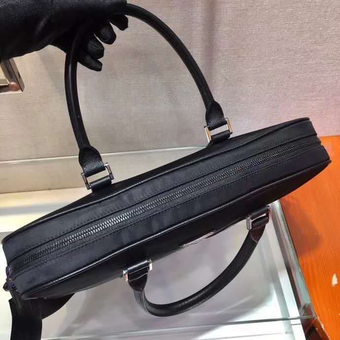 C6977 🎉 Upgradeable case 🎉 2VE871 briefcase 🎉 Made from imported Saffiano cross-stitched leather and nylon material. It features a detachable, adjustable nylon strap, allowing it to be carried in both hands – making it very stylish. What’s great is that t — image 7