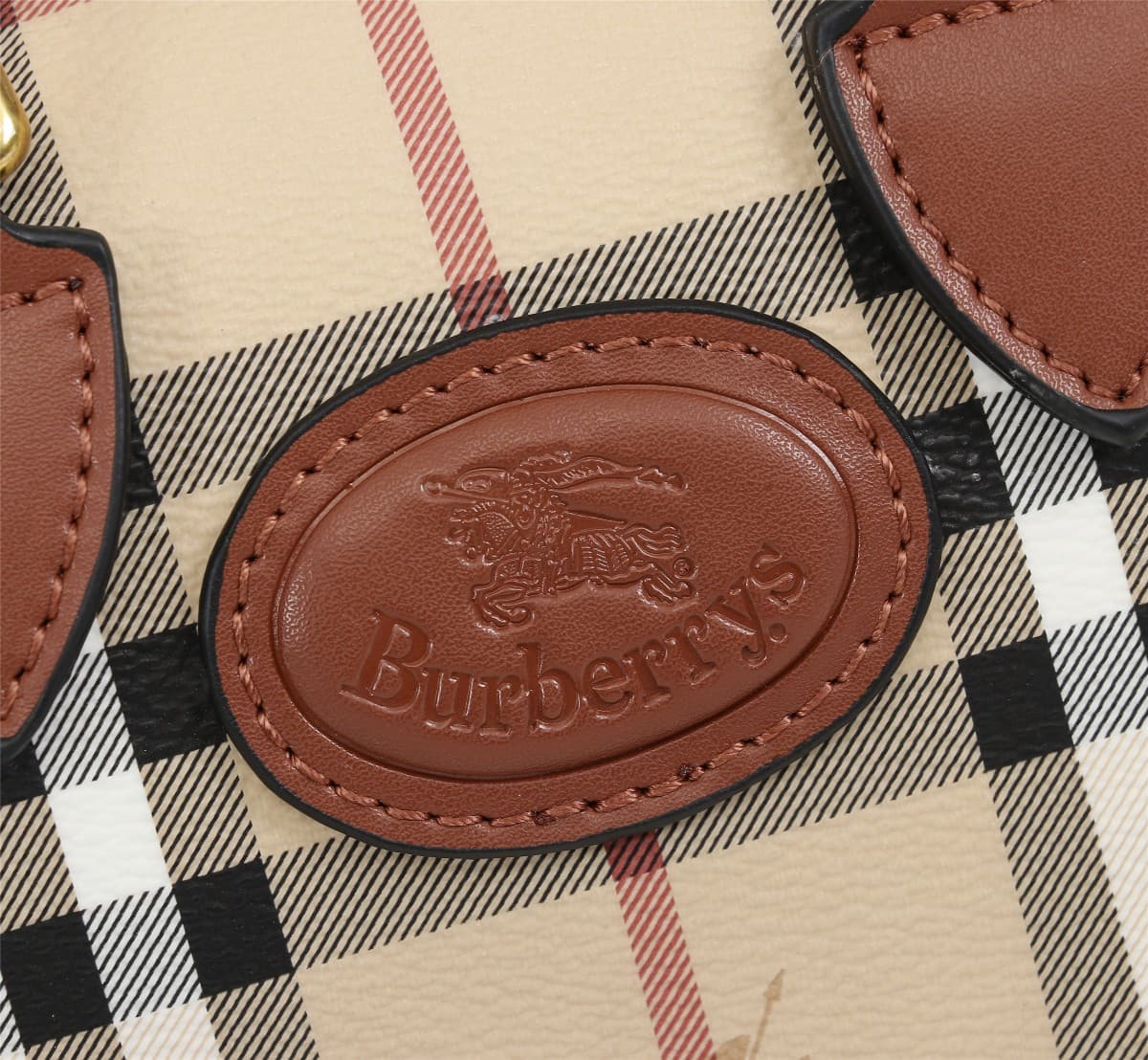 C20 🔥🔥B brand Haymarket Check checked Barbour pillow bag full-grain leather 😄 top-grade polished hardware  highly versatile  highly functional  size: 20cm14cm11cm, 1218 — image 5