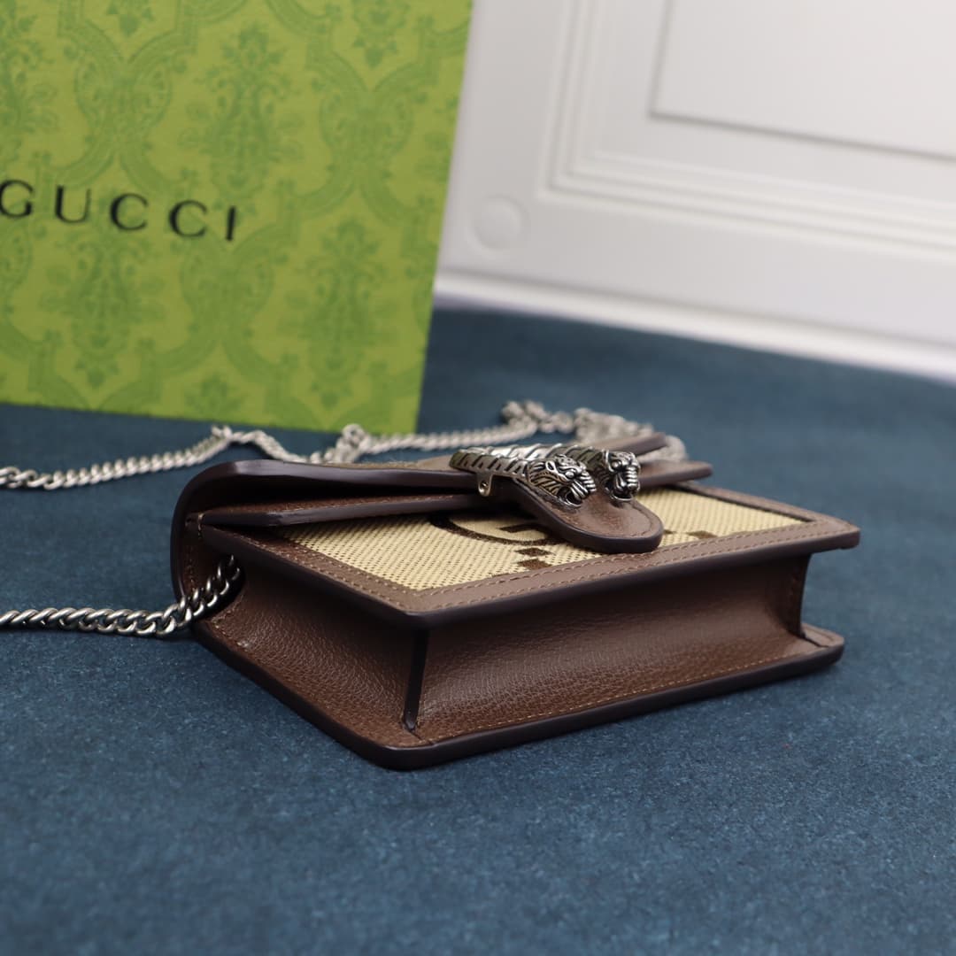 C4040 ❤️Dionysus Collection GG chain strap wallet‼️In the new “Gucci Love March” collection, the GG Supreme canvas features a classic blue and beige combination, preserving the historical significance of this material. The canvas, which has a low environm — image 3