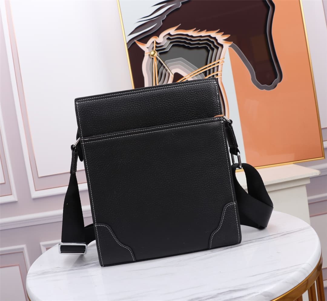 C4941 Hermes 🆕 Custom-made men's crossbody bag collection. Buying directly from the official website. Top-quality products, available for comparison with real products at stores. High-quality imported cowhide material, designed by renowned designers, craf — image 4