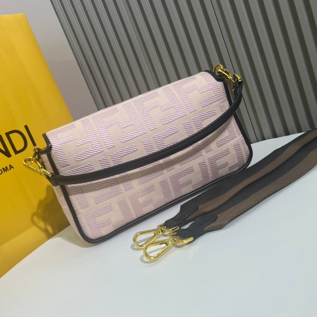 C2937 Replacement leather bag with original 2022 style: It has a very summery look; colorful rainbow🌈F embroidery. This Fendi Baguette pattern bag is definitely a trendy item for this summer! It looks great when worn; it’s also very popular among people w — image 3