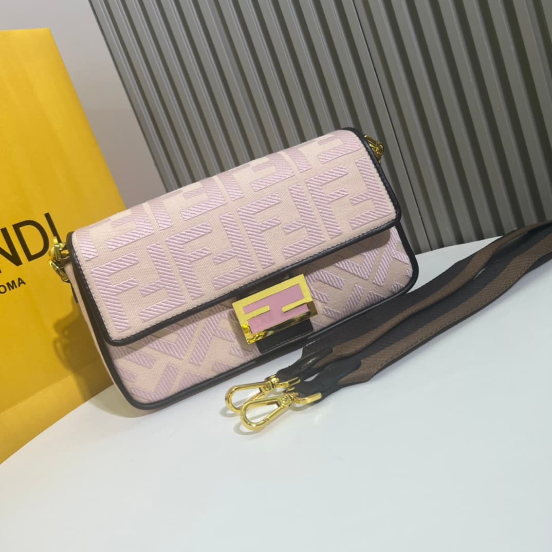 C2937 Replacement leather bag with original 2022 style: It has a very summery look; colorful rainbow🌈F embroidery. This Fendi Baguette pattern bag is definitely a trendy item for this summer! It looks great when worn; it’s also very popular among people w — image 2