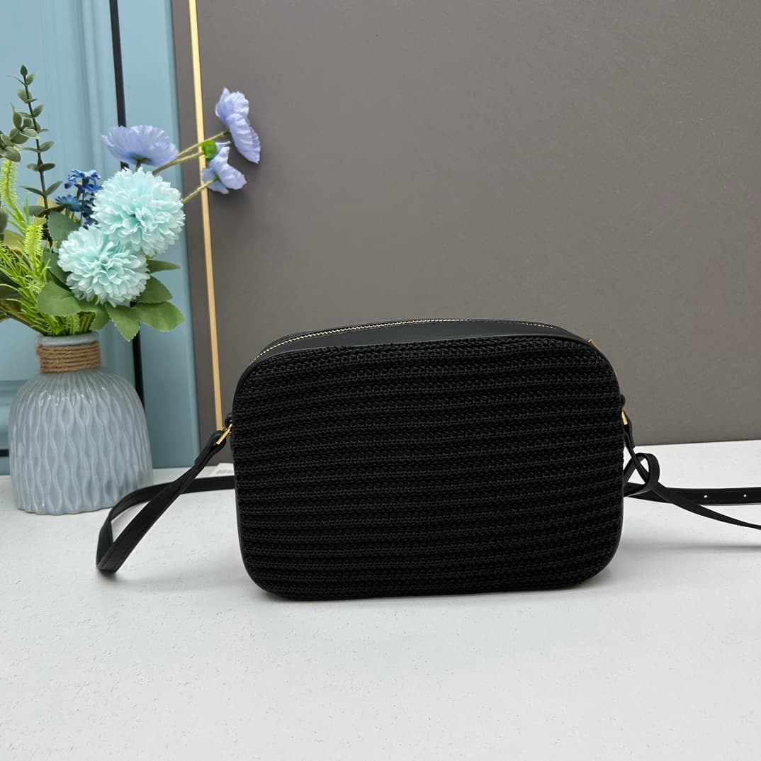 C8748 💰 YSL Saint Laurent Leather-woven camera bag with box|||【NEW】 — image 3