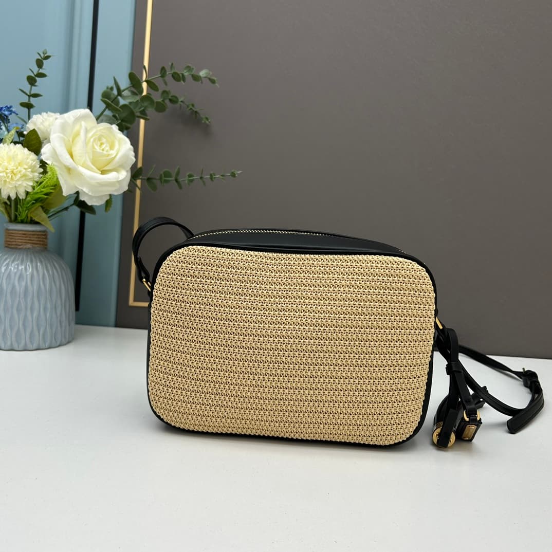 C8750 💰 YSL Saint Laurent Leather-woven camera bag with box|||【NEW】 — image 3
