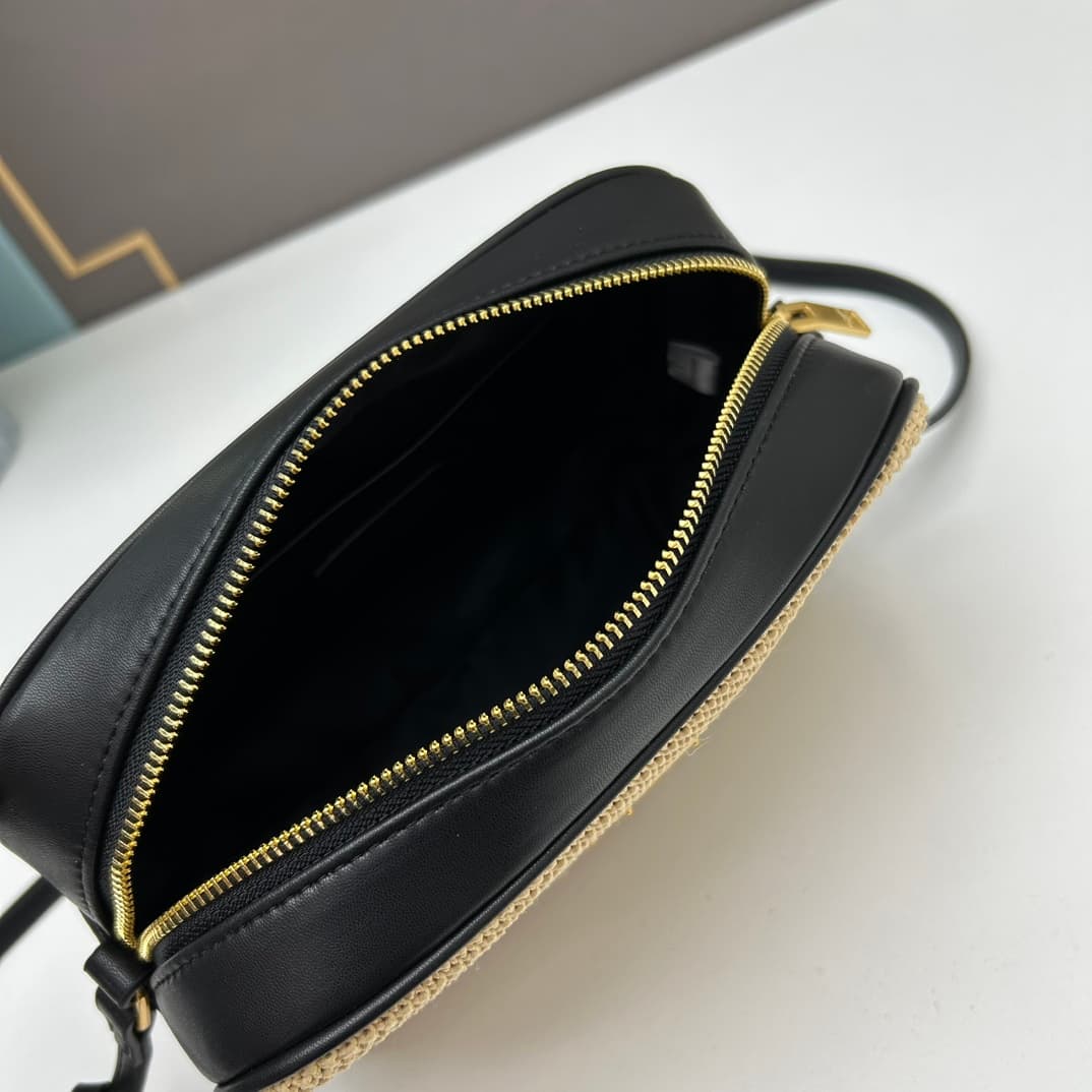 C8750 💰 YSL Saint Laurent Leather-woven camera bag with box|||【NEW】 — image 7