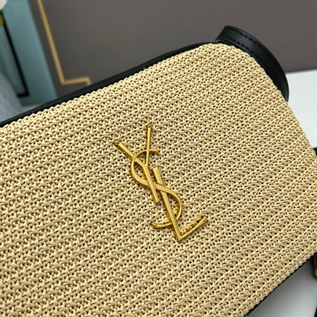 C8750 💰 YSL Saint Laurent Leather-woven camera bag with box|||【NEW】 — image 4