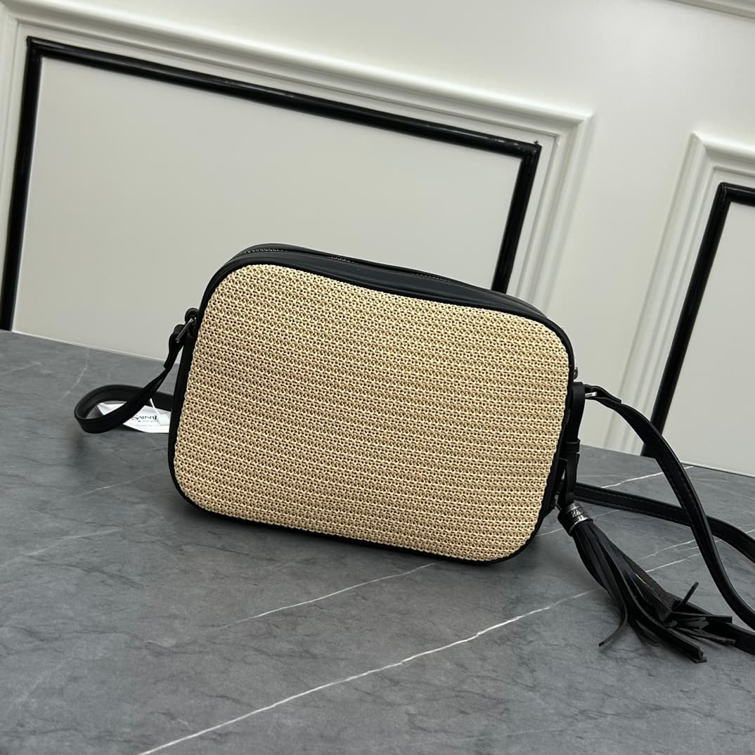 C8749 💰 YSL Saint Laurent Leather Woven Camera Bag with Box ||| [NEW] — image 3