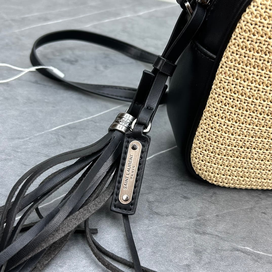 C8749 💰 YSL Saint Laurent Leather Woven Camera Bag with Box ||| [NEW] — image 6