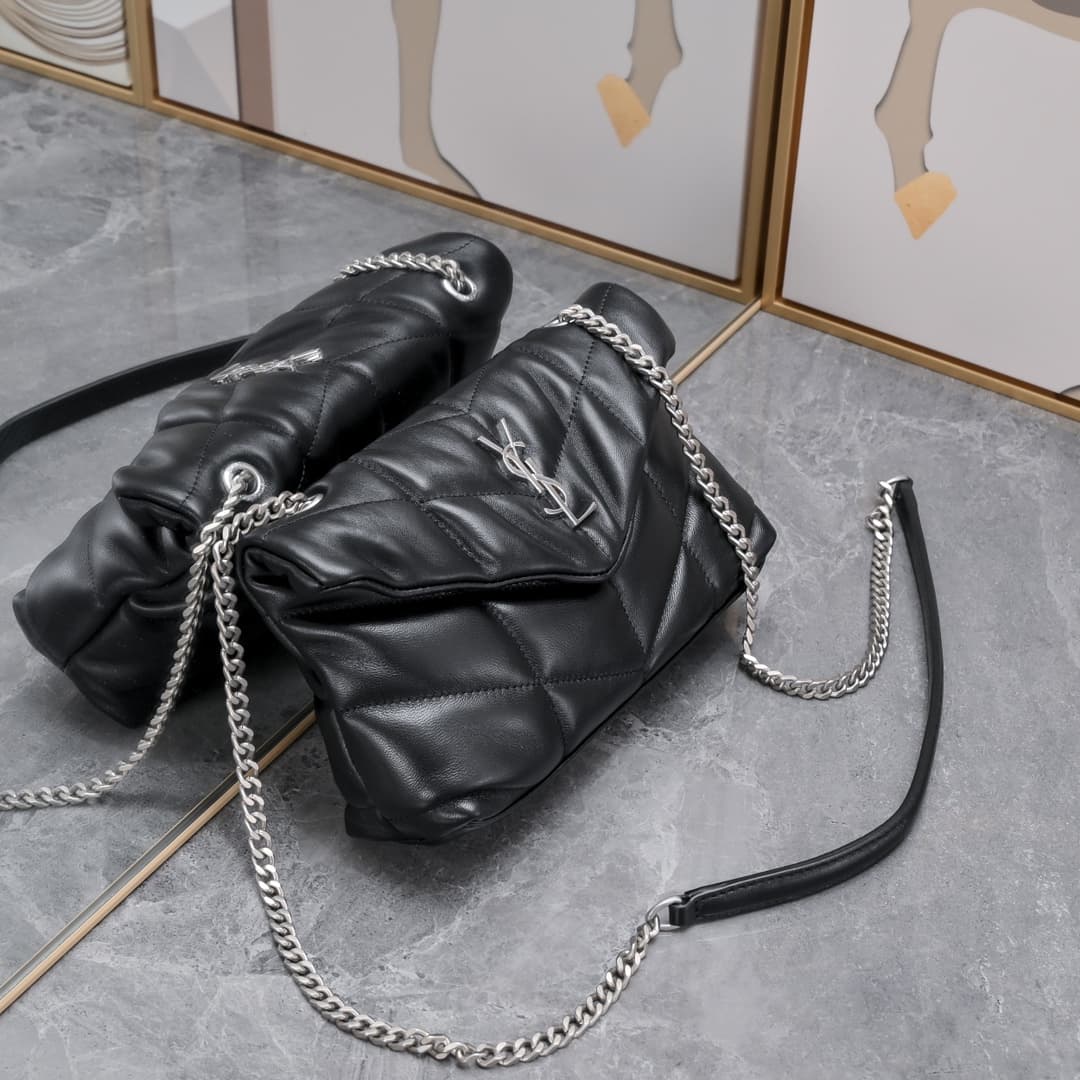 C8614 Mini-sized bag #23CM is here! Made of soft Italian lambskin, this bag features Y’s diagonal striped quilting pattern. It has a soft front flap pocket and a detachable shoulder strap – it can be used as a storage bag or as an underarm bag with adjust — image 2