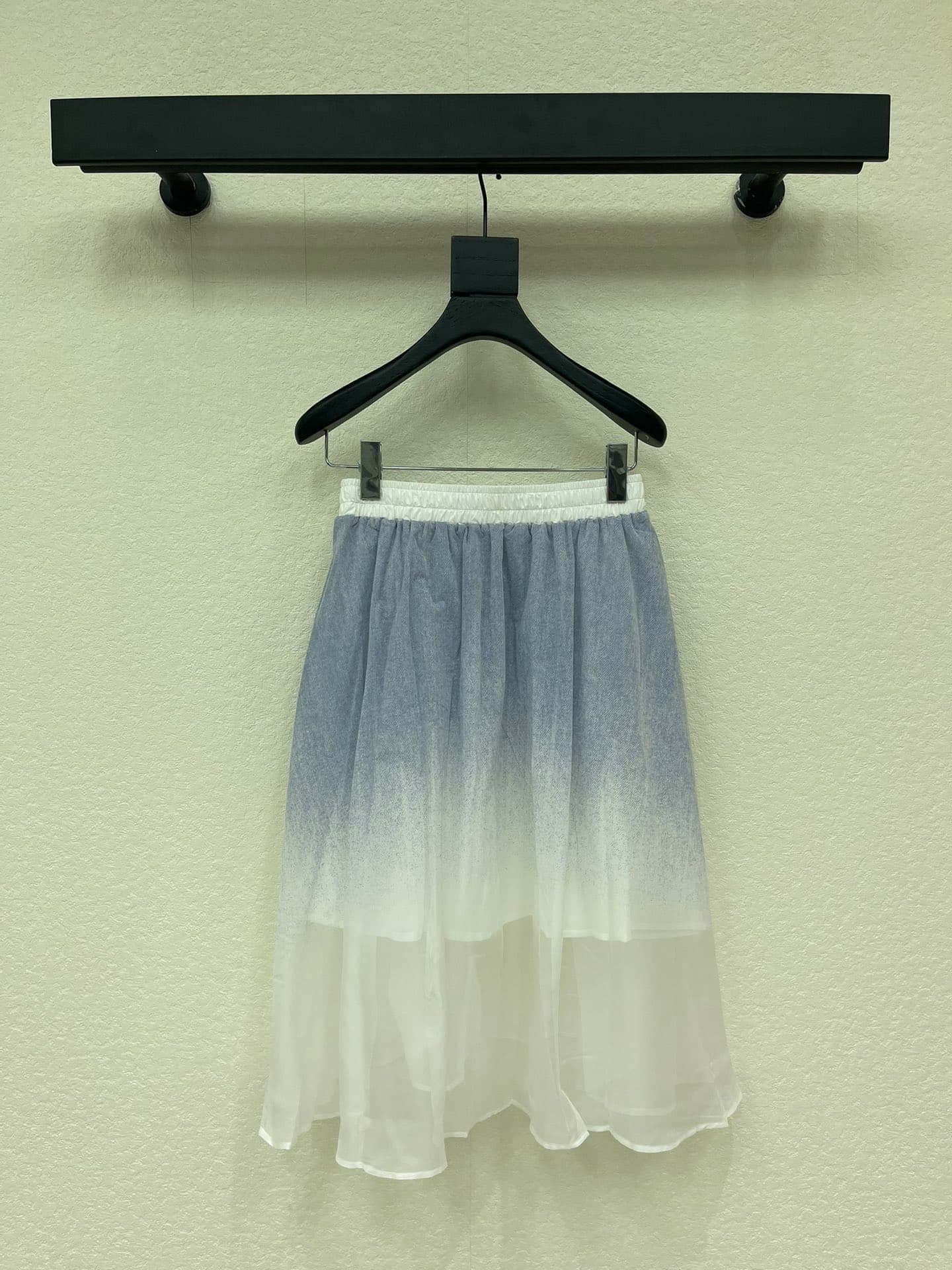 C18473 Prad*26 Spring/Summer new gradient acetate chiffon mid-dress — image 6