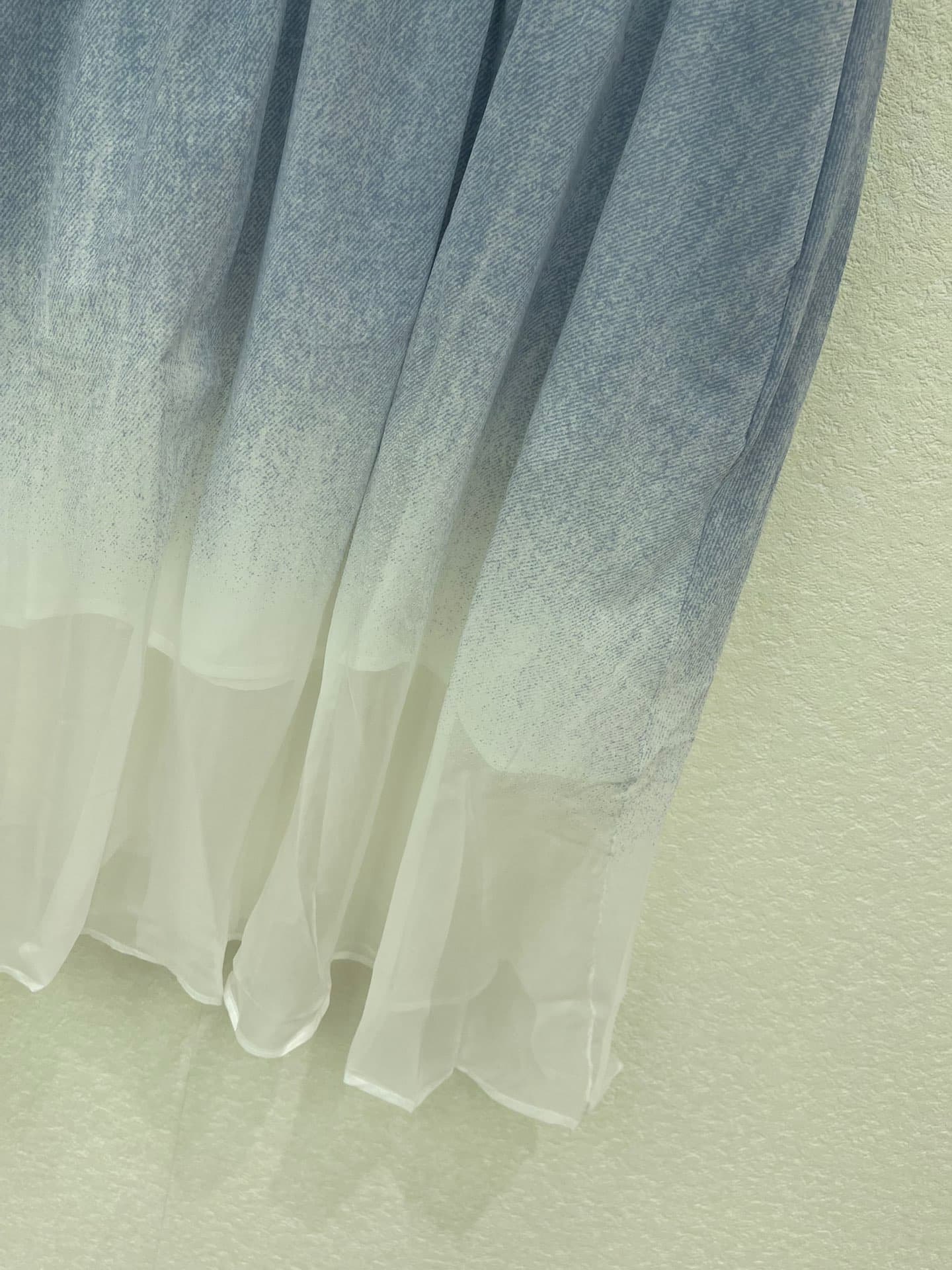 C18473 Prad*26 Spring/Summer new gradient acetate chiffon mid-dress — image 4