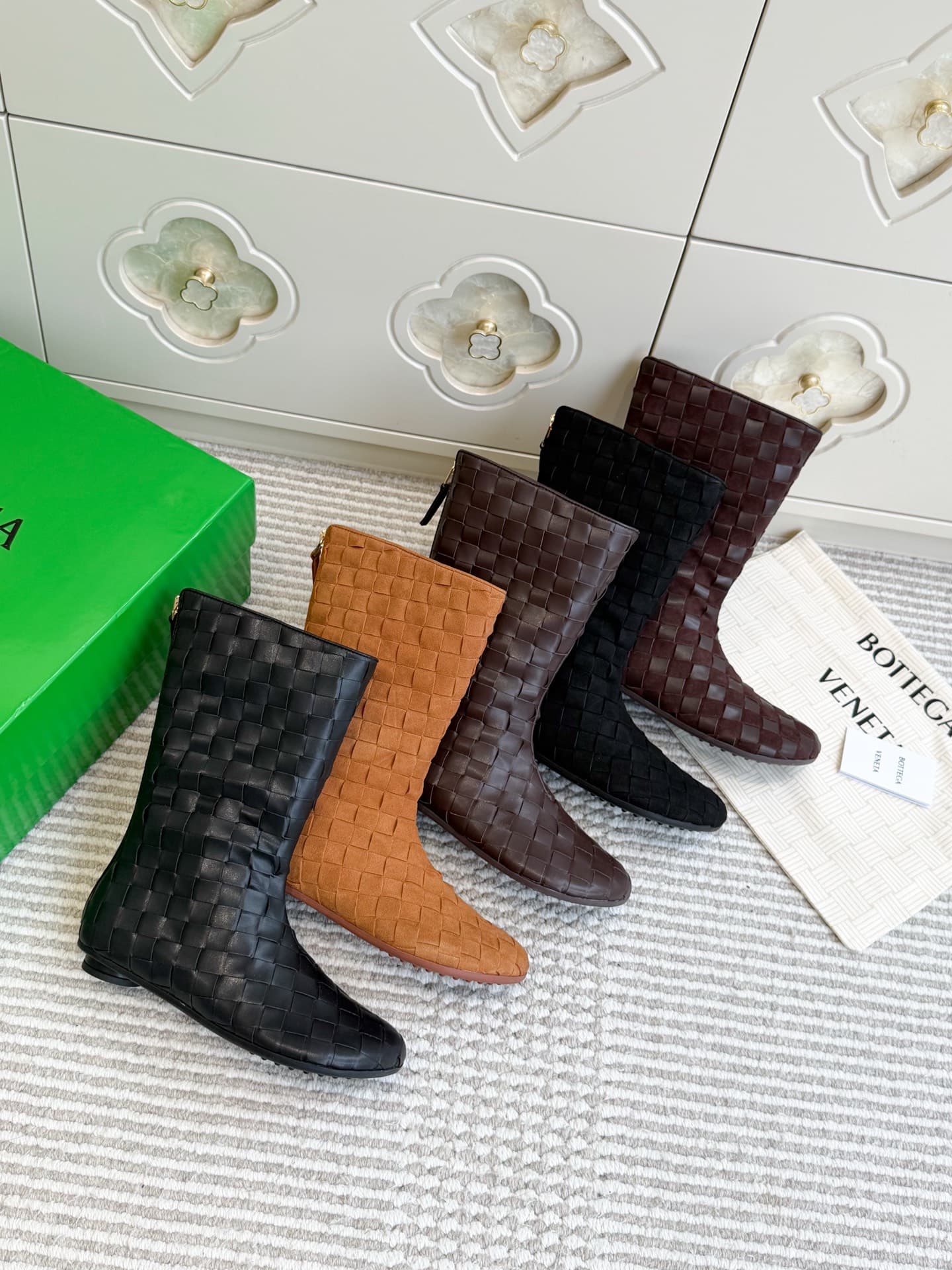 D13787 ⭐️BV·Woven mid-calf boots — image 3
