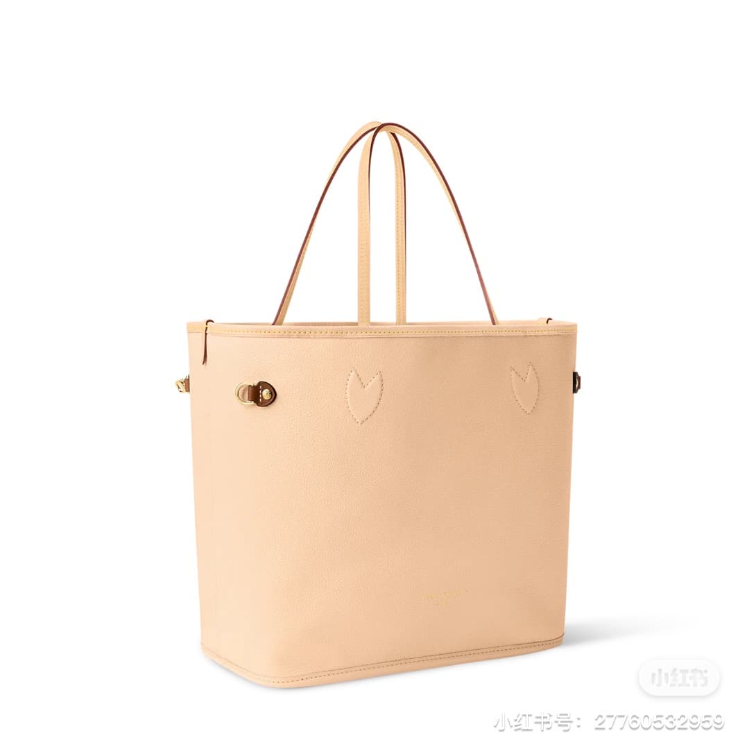 C5027 [Top-tier Enhanced Version] All-steel hardware, 163C01 variable code chip, genuine product development, authentic leather material. Model: M2A095. Shopping bag. The LVCrafty series reinterprets the NeverfullMM handbag in the iconic dune color of Mon — image 8