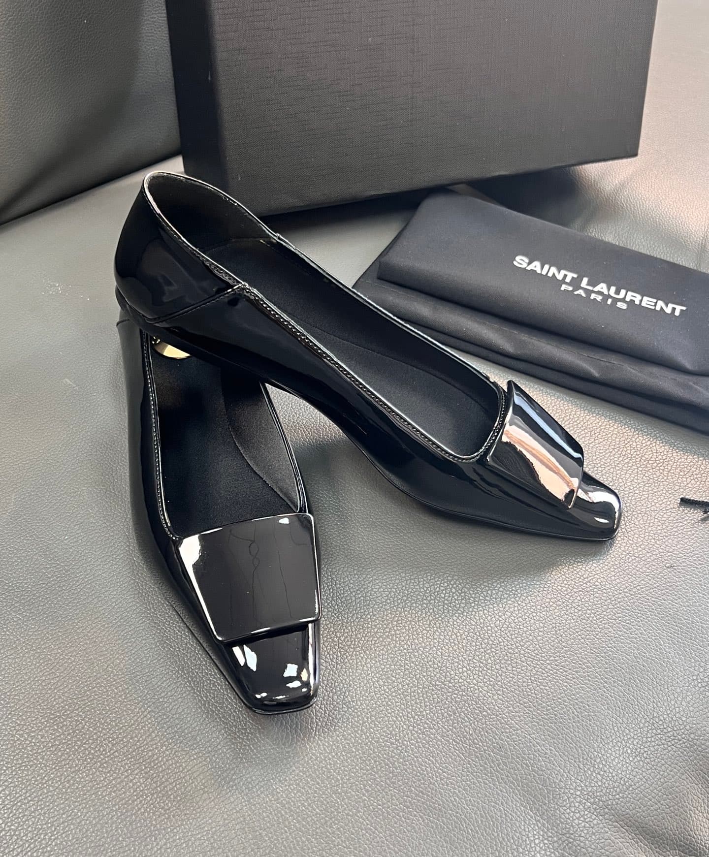 D12221 🇫🇷YSL 25A Square-toe Saint Laurent new model – sexy and elegant shoes — image 6