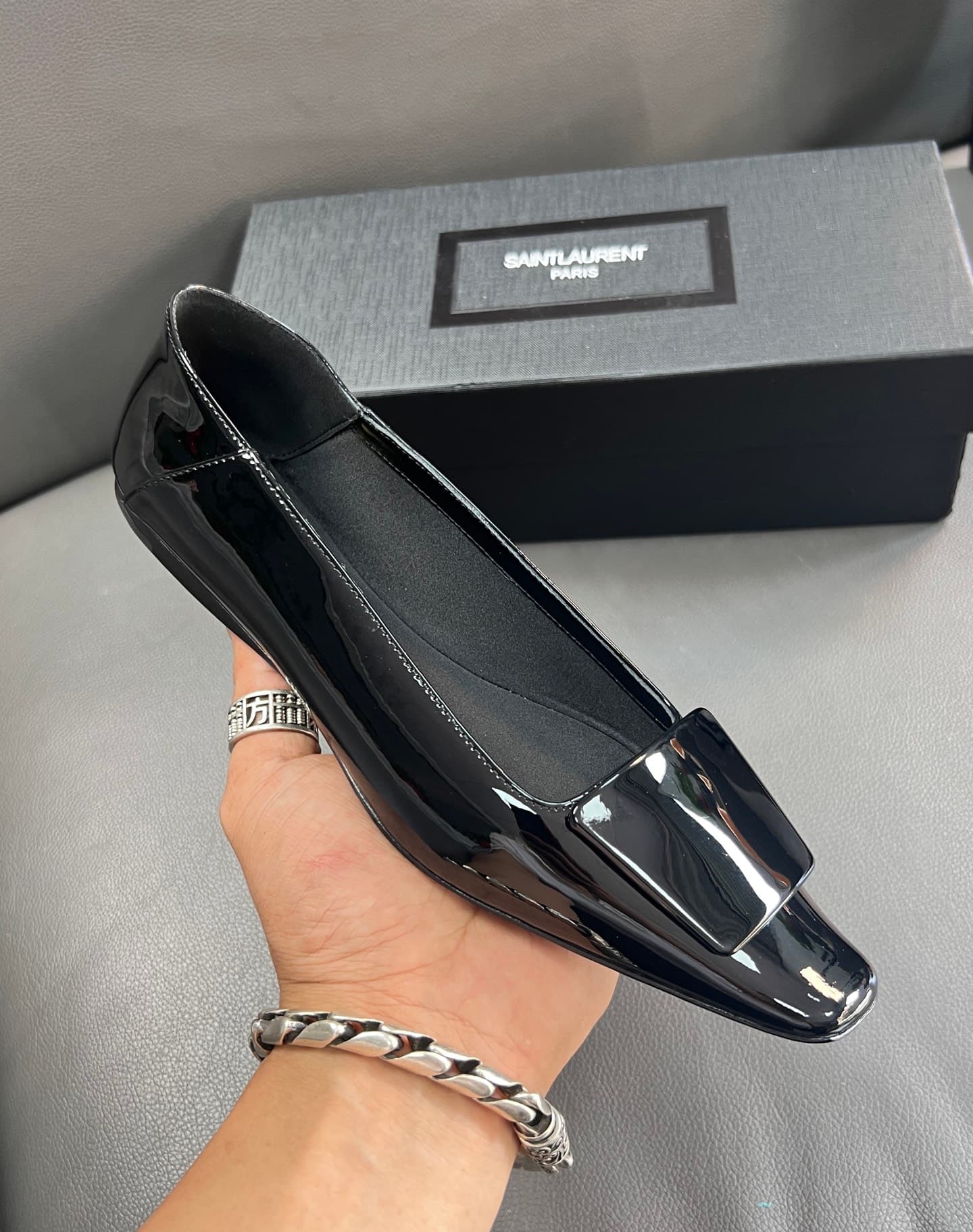 D12221 🇫🇷YSL 25A Square-toe Saint Laurent new model – sexy and elegant shoes — image 7