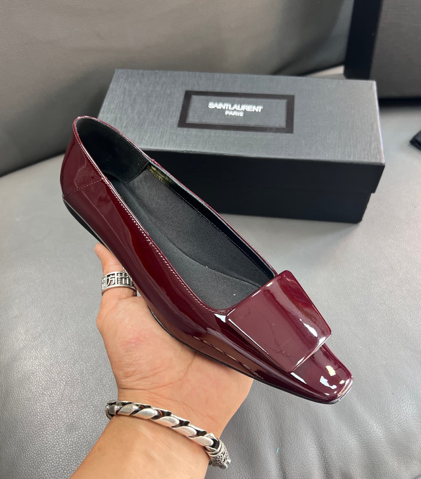 D12220 🇫🇷YSL 25A Square-toed Saint Laurent new model – sexy and elegant shoes — image 7