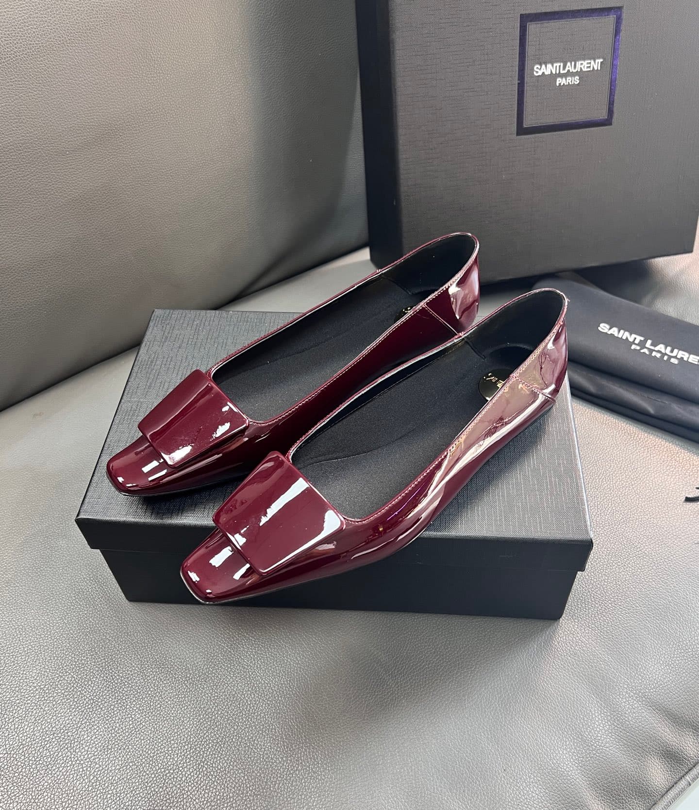 D12220 🇫🇷YSL 25A Square-toed Saint Laurent new model – sexy and elegant shoes — image 2
