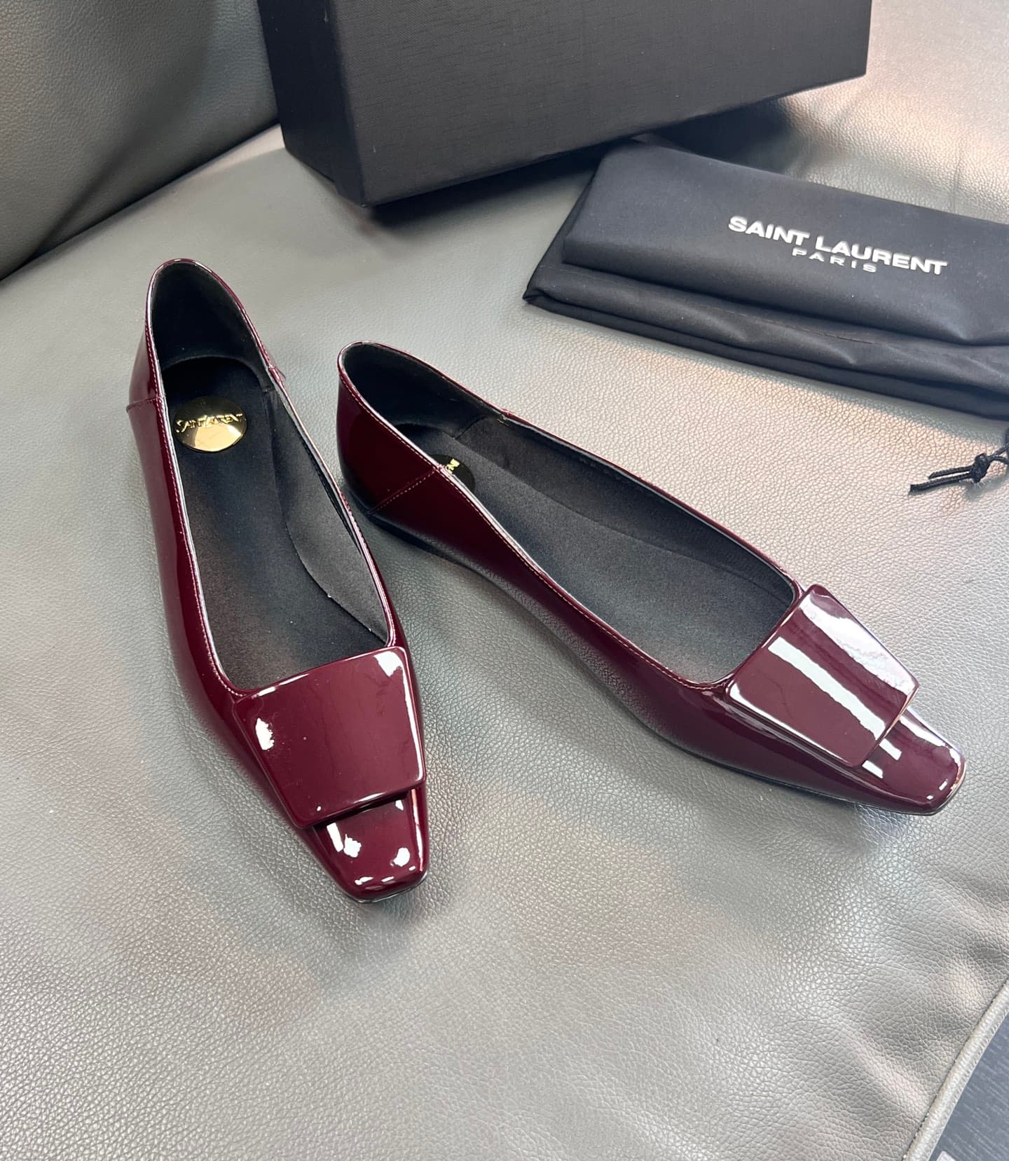 D12220 🇫🇷YSL 25A Square-toed Saint Laurent new model – sexy and elegant shoes — image 3