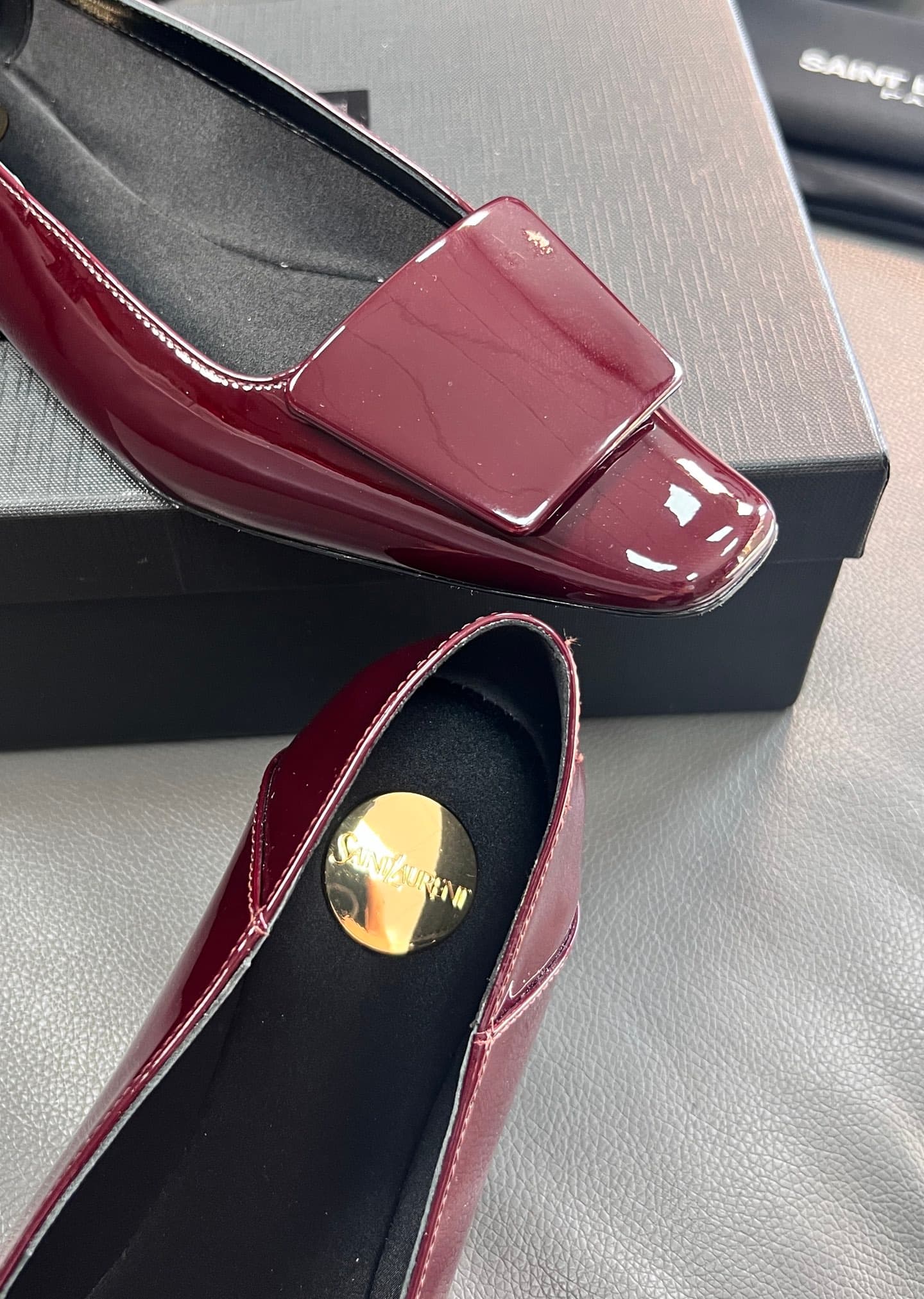 D12220 🇫🇷YSL 25A Square-toed Saint Laurent new model – sexy and elegant shoes — image 6