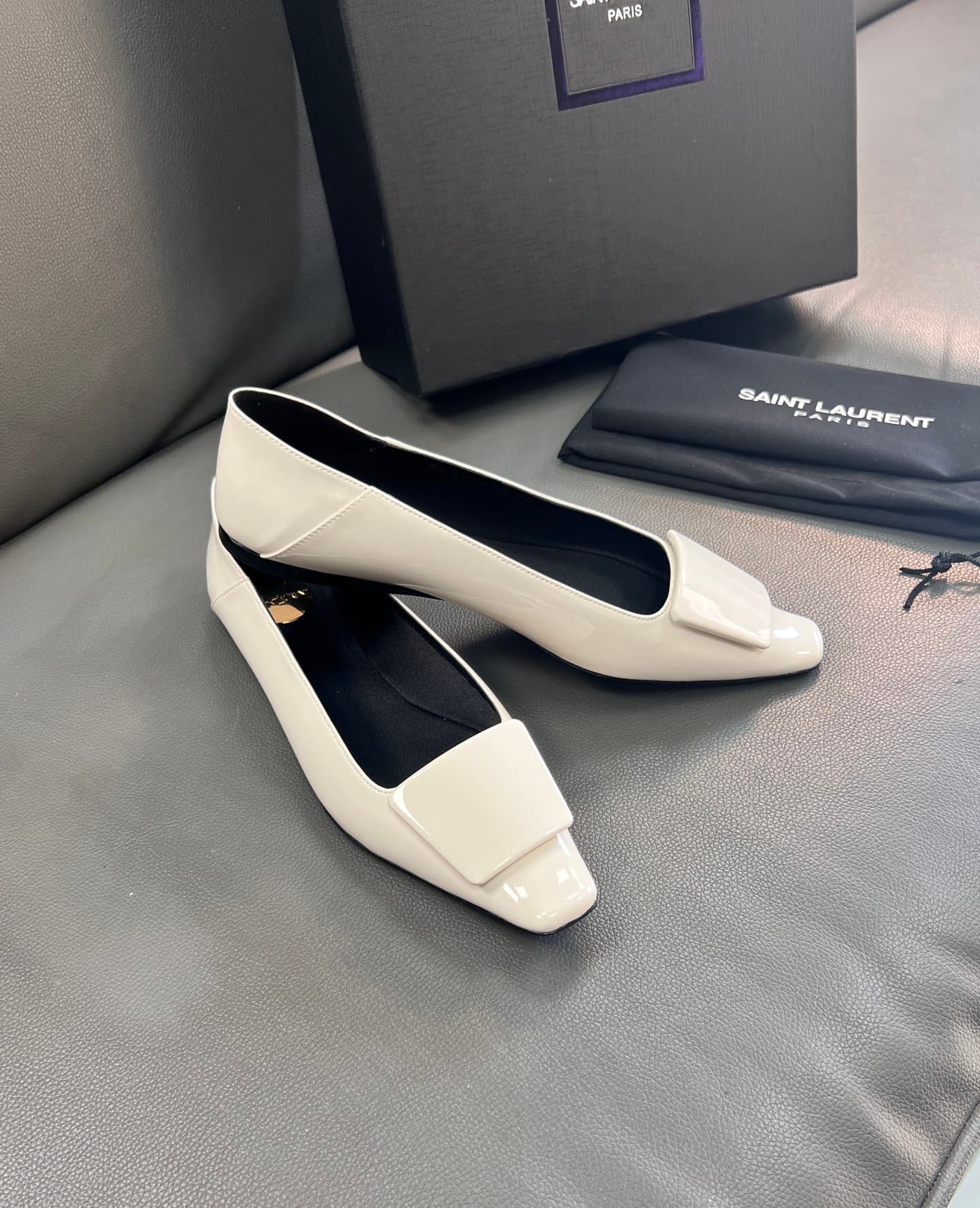 D12219 🇫🇷YSL 25A Square-toed Saint Laurent new model – sexy and elegant shoes — image 3