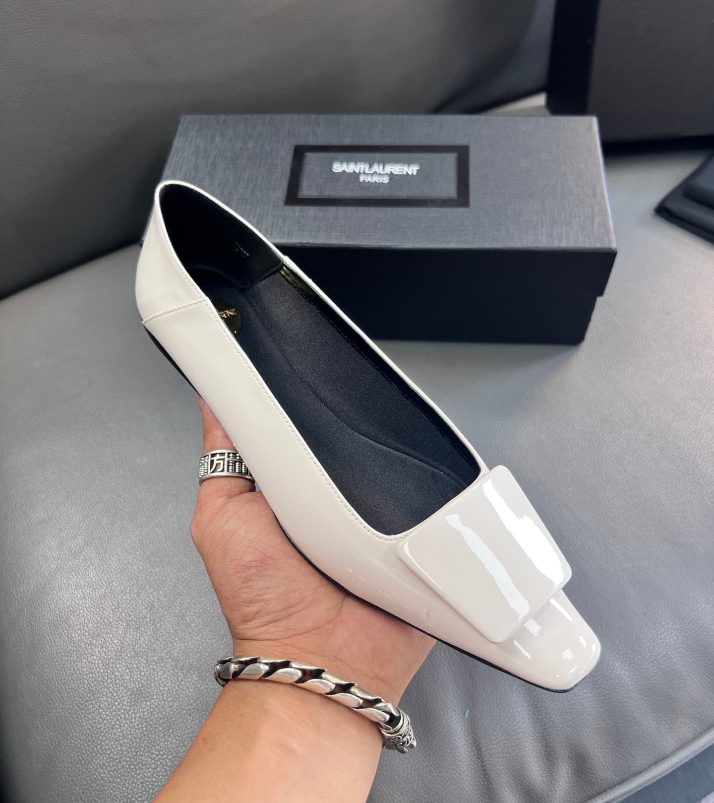 D12219 🇫🇷YSL 25A Square-toed Saint Laurent new model – sexy and elegant shoes — image 7