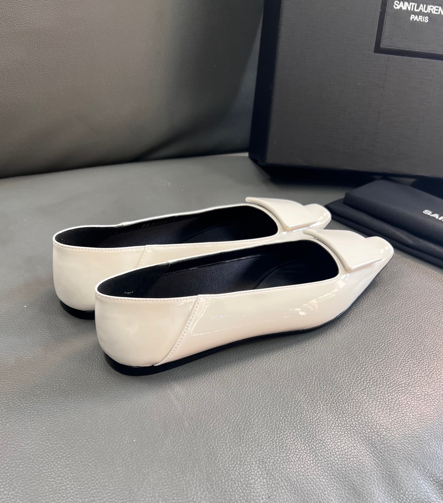 D12219 🇫🇷YSL 25A Square-toed Saint Laurent new model – sexy and elegant shoes — image 4