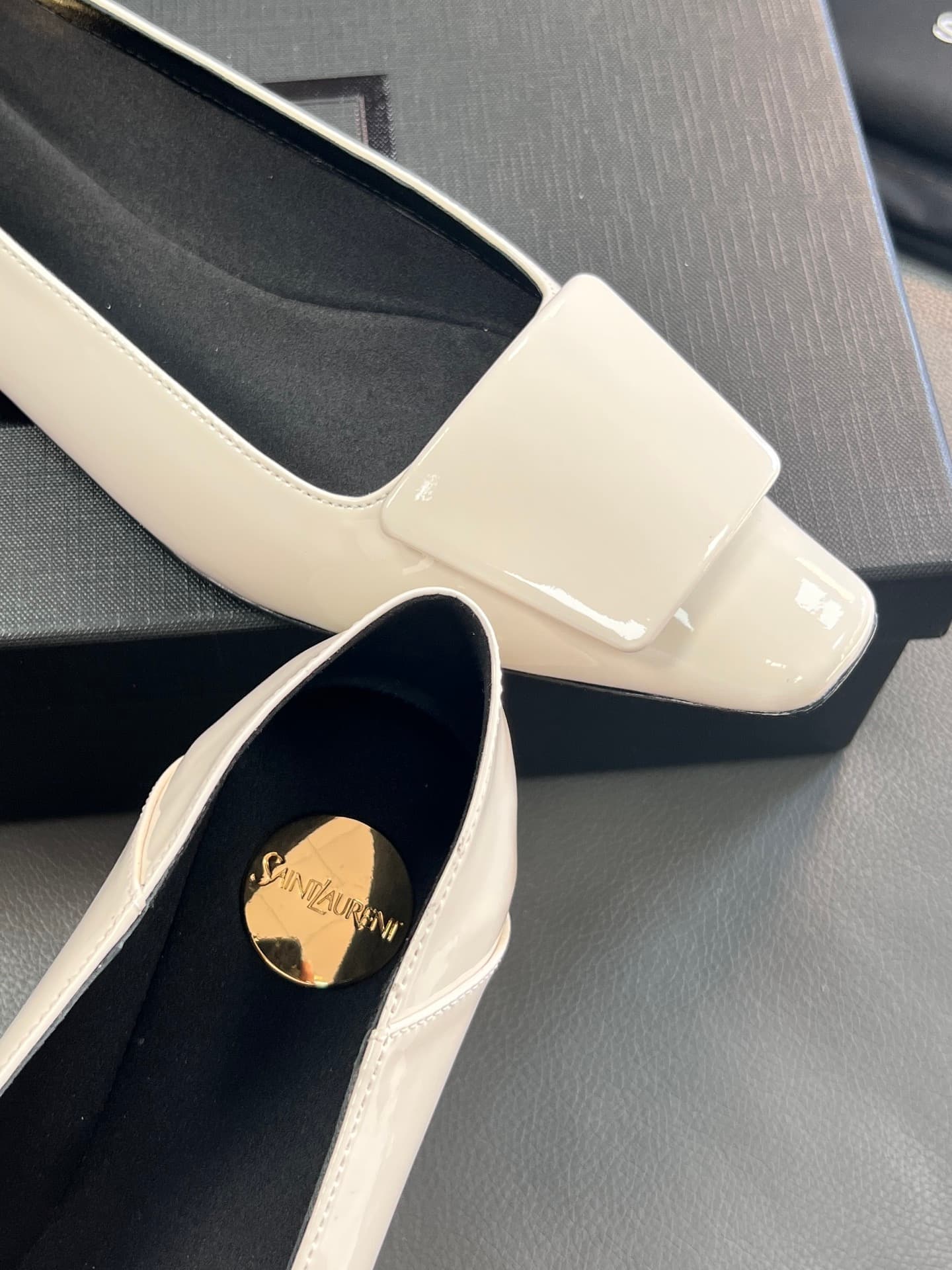 D12219 🇫🇷YSL 25A Square-toed Saint Laurent new model – sexy and elegant shoes — image 5