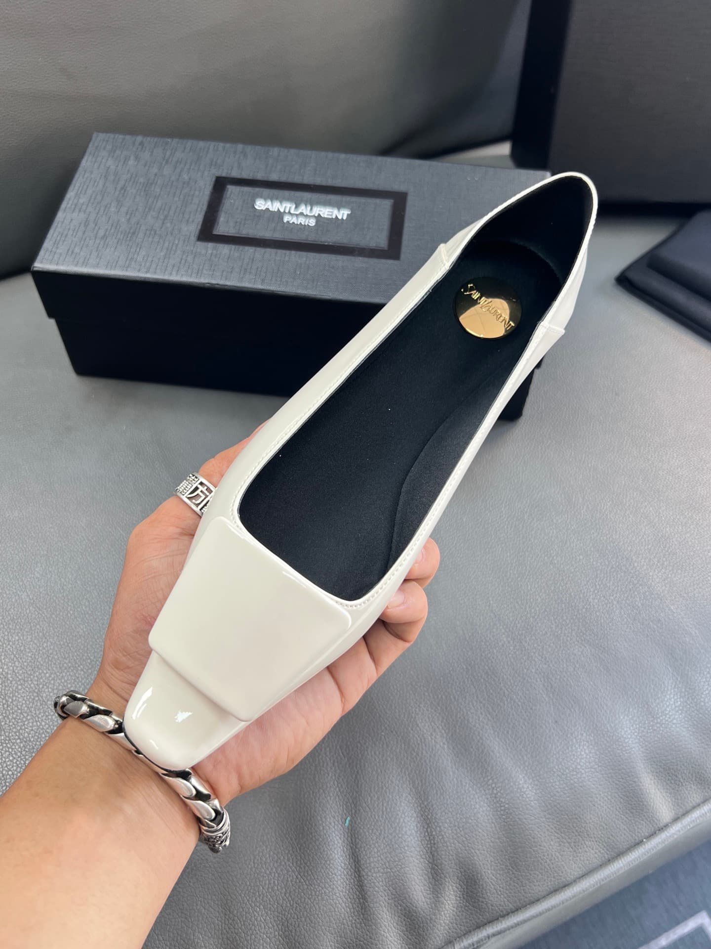 D12219 🇫🇷YSL 25A Square-toed Saint Laurent new model – sexy and elegant shoes — image 8