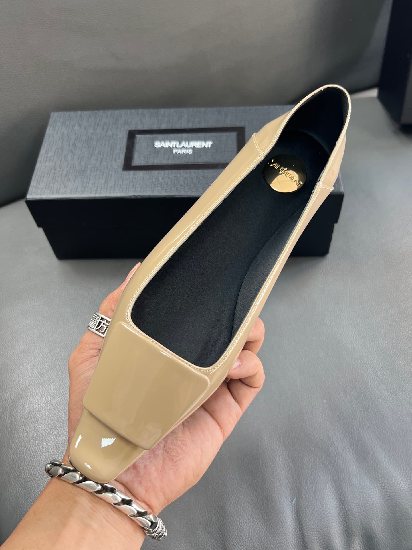 D12218 🇫🇷YSL 25A square-toe St. Laurent shoes – stylish and elegant new models — image 8