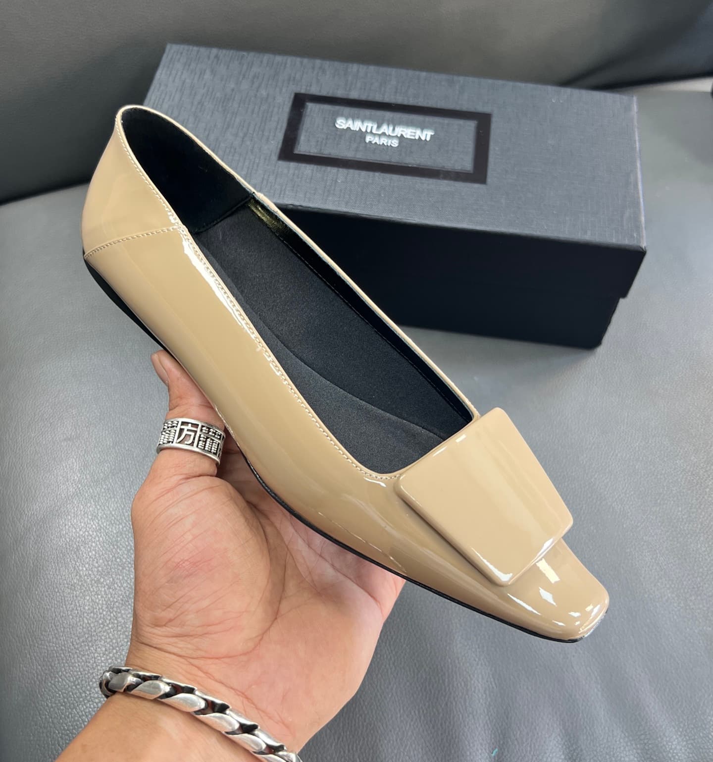 D12218 🇫🇷YSL 25A square-toe St. Laurent shoes – stylish and elegant new models — image 7
