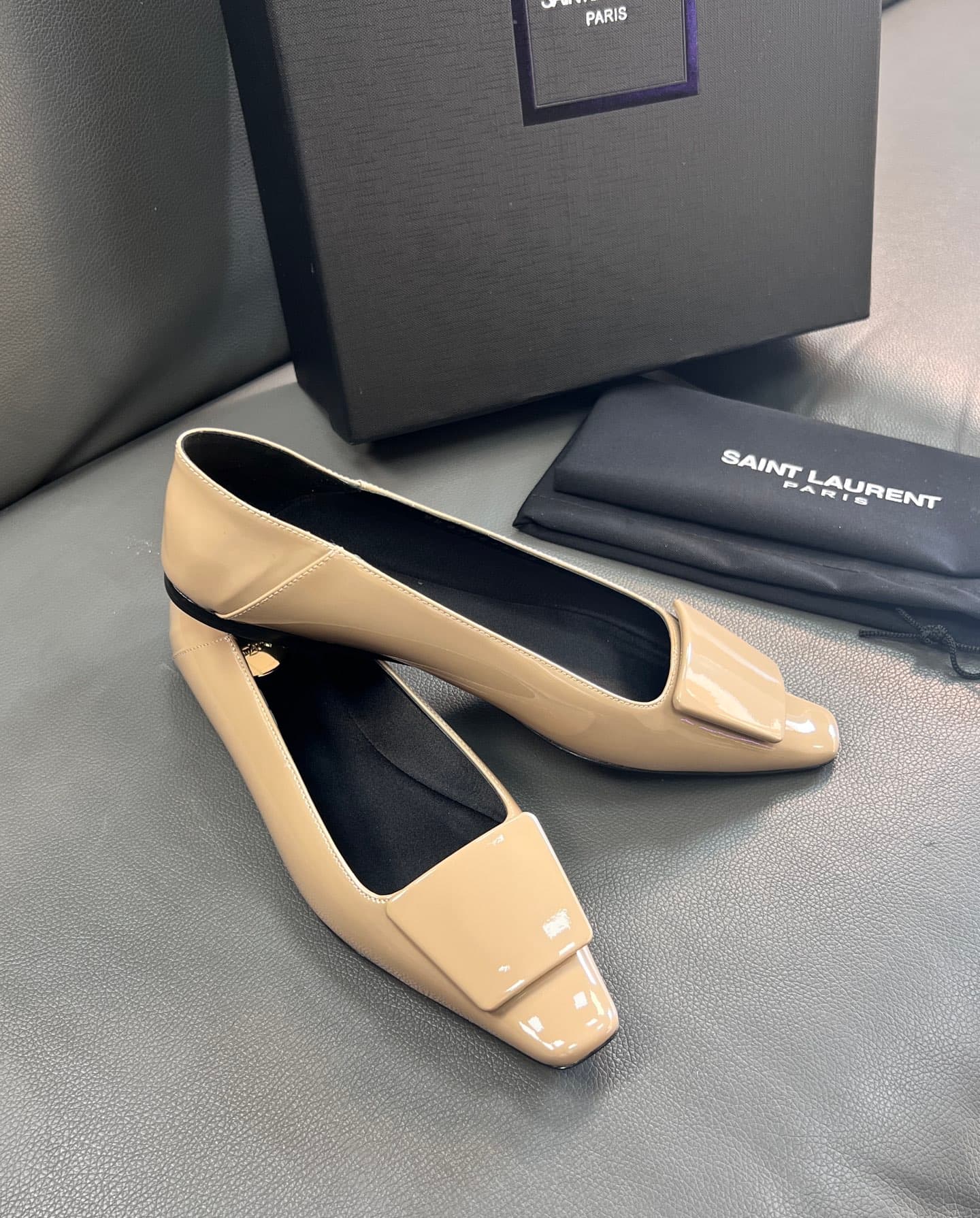 D12218 🇫🇷YSL 25A square-toe St. Laurent shoes – stylish and elegant new models — image 3