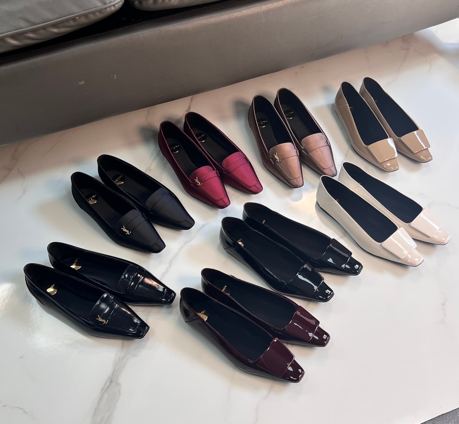 D12216 YSL Saint Laurent New Model Square Buckle Shoe🉑 Simple Shoe — image 5