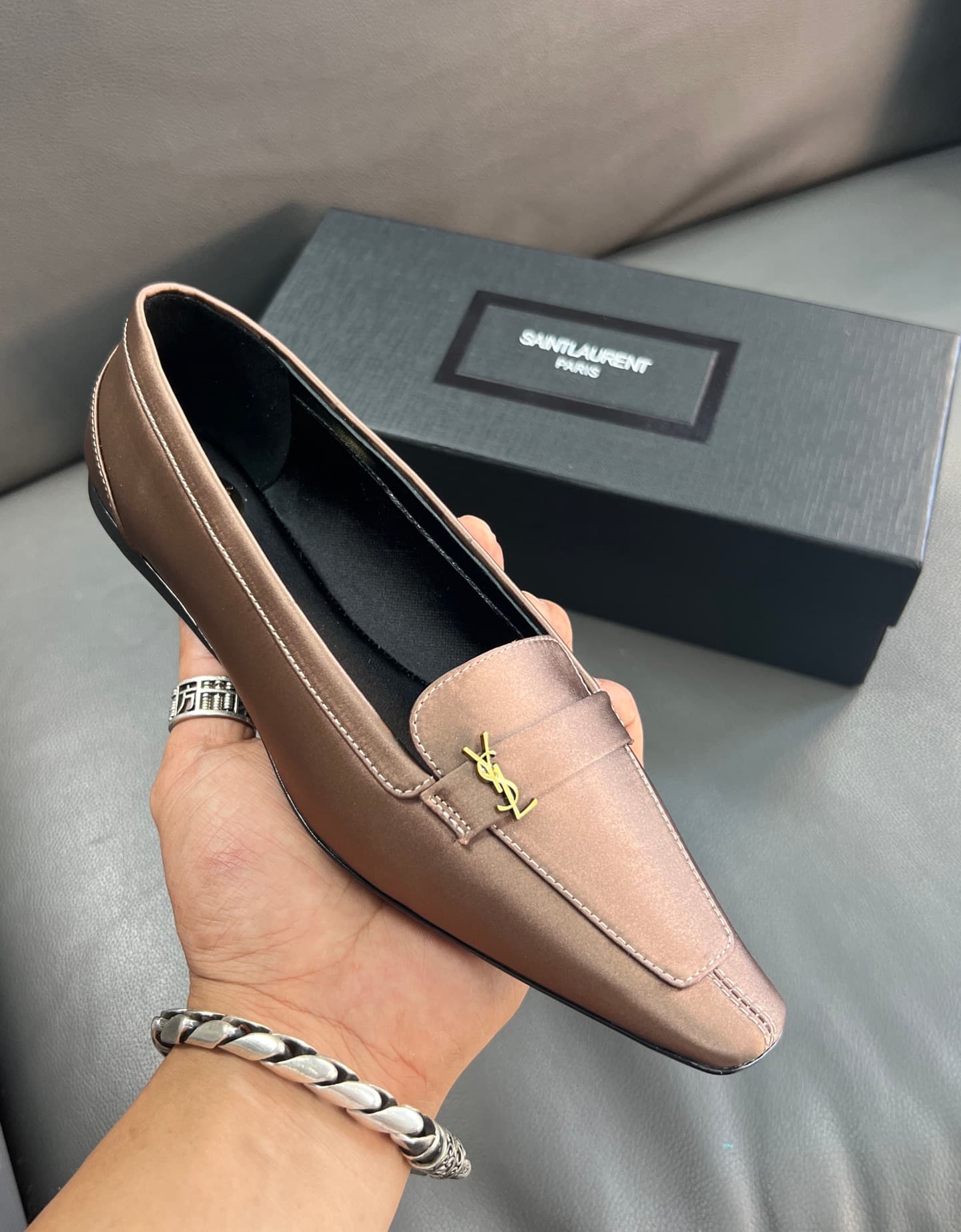D12215 🇫🇷YSL Le Freak shoes 25A, square-toe design, new stylish and elegant Saint Laurent shoes 🛍🛍🛍 — image 7