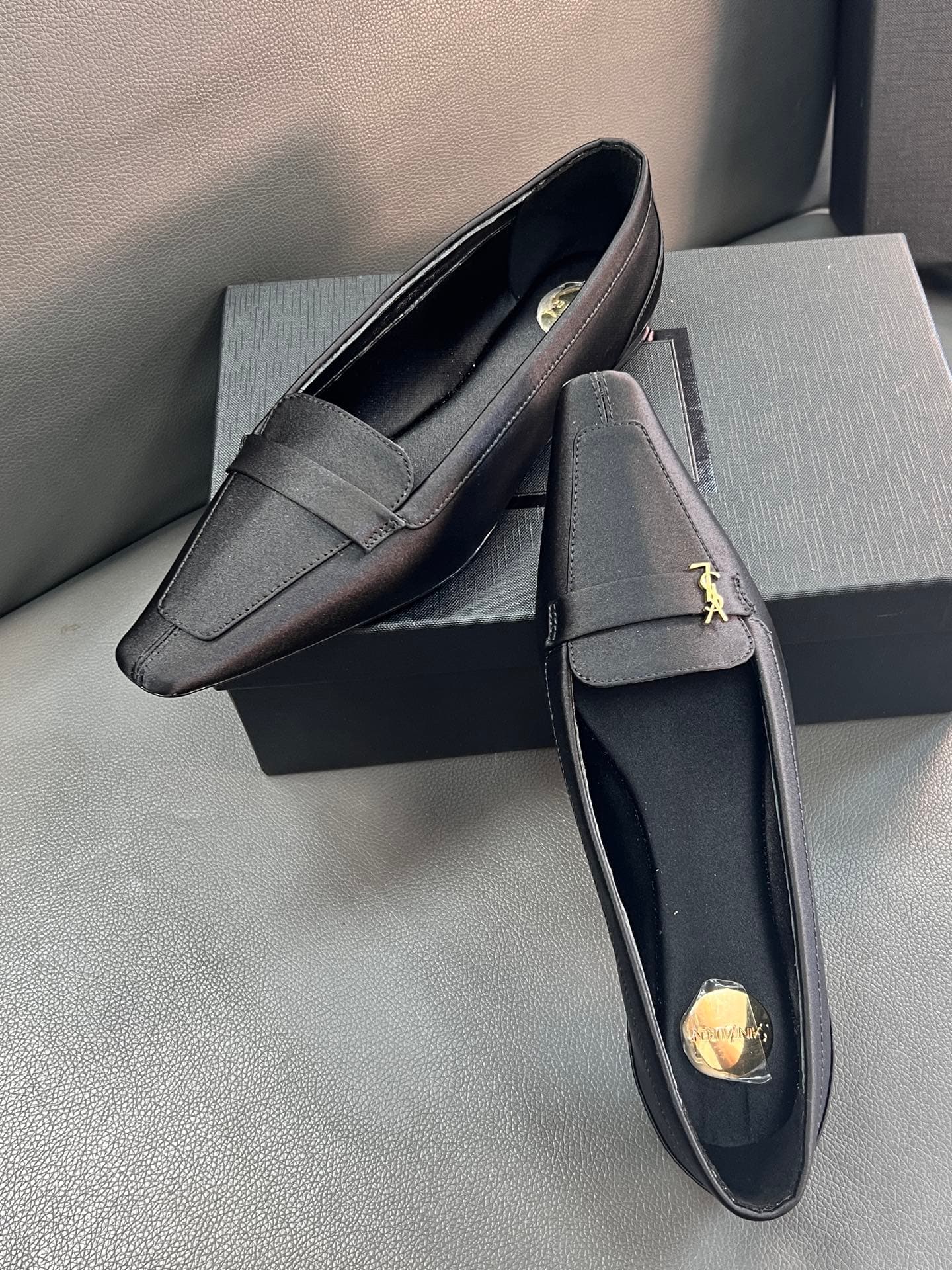 D12214 🇫🇷YSL Leif Elst shoes 25A, square-toe style, new models from Saint Laurent – stylish and elegant🛍🛍🛍 — image 5