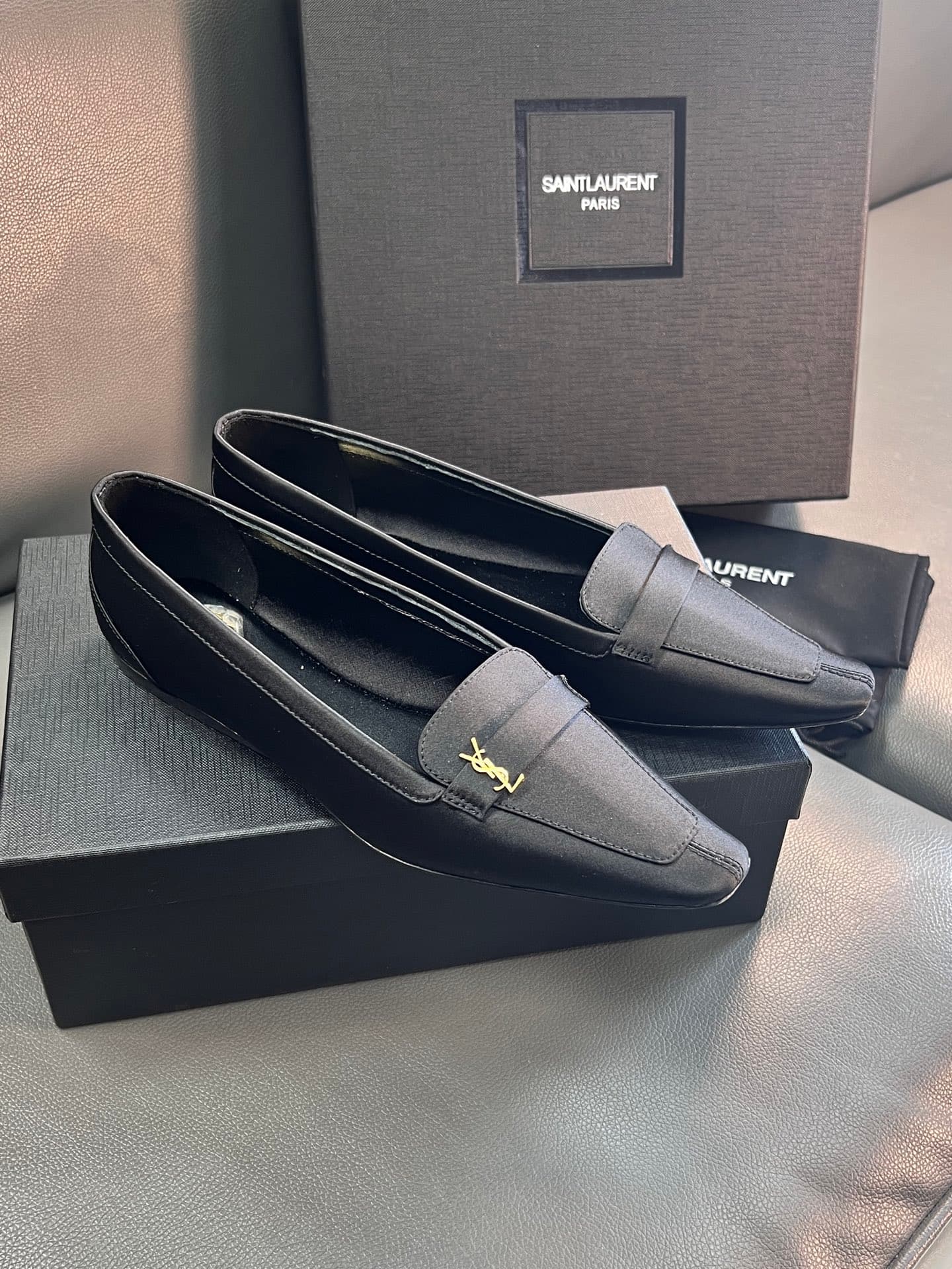 D12214 🇫🇷YSL Leif Elst shoes 25A, square-toe style, new models from Saint Laurent – stylish and elegant🛍🛍🛍 — image 1