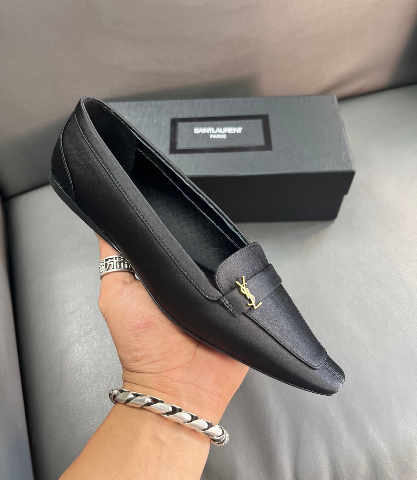 D12214 🇫🇷YSL Leif Elst shoes 25A, square-toe style, new models from Saint Laurent – stylish and elegant🛍🛍🛍 — image 7