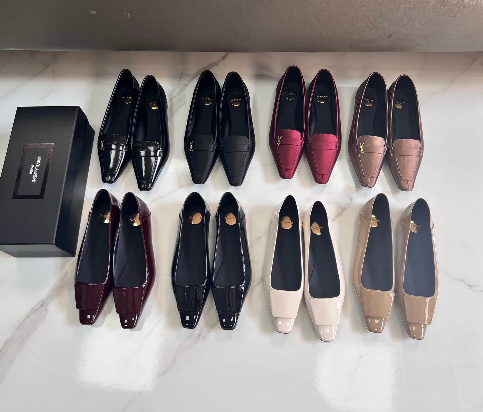 D12212 YSL Saint Laurent new model petite square-toe LeFort shoes — image 4