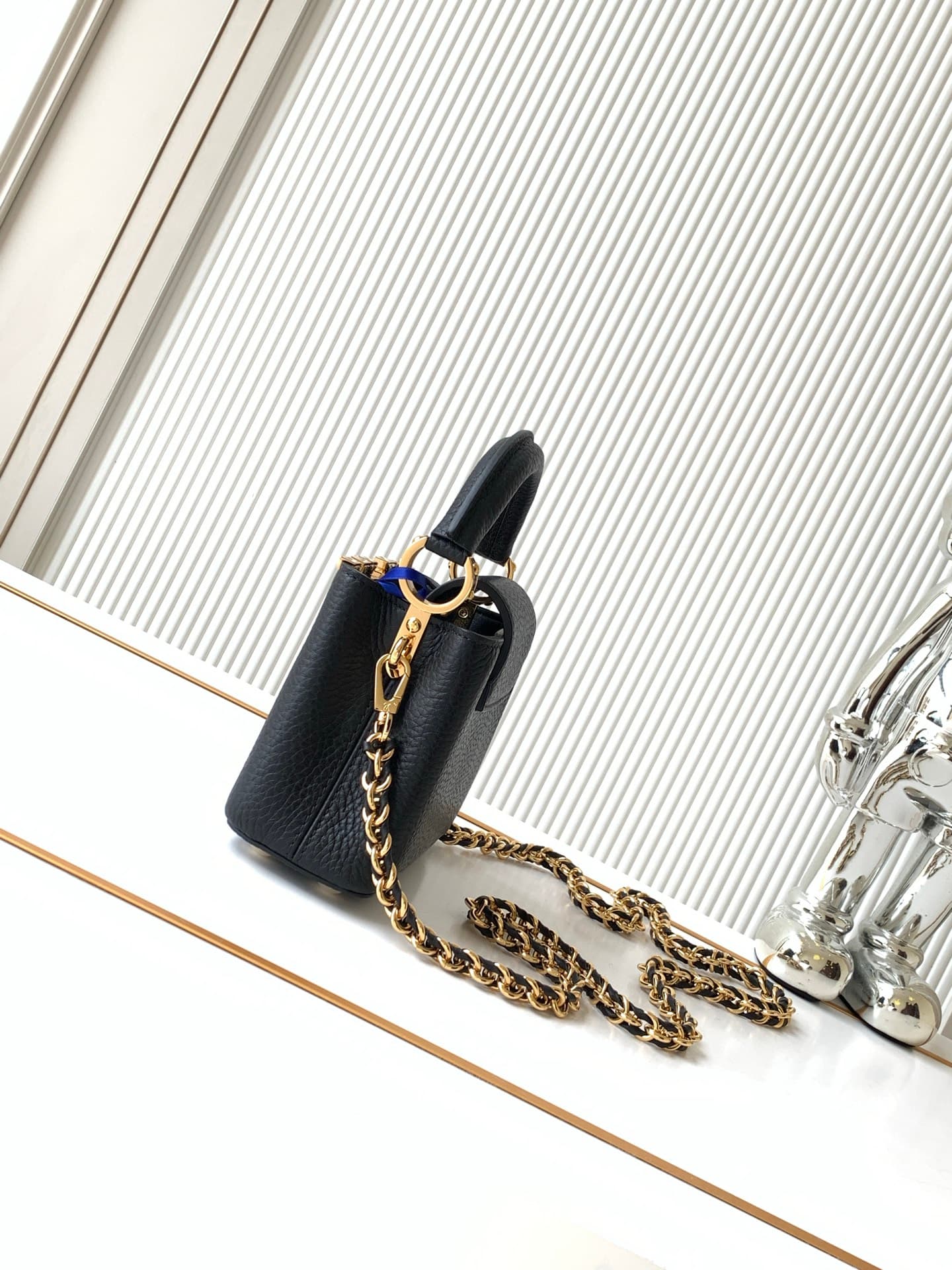 C4953 P【Full-steel hardware MB163c01 variable code chip] comes with complete packaging. Authentic materials. lv m10166m48865 black and white pearls pattern — image 2