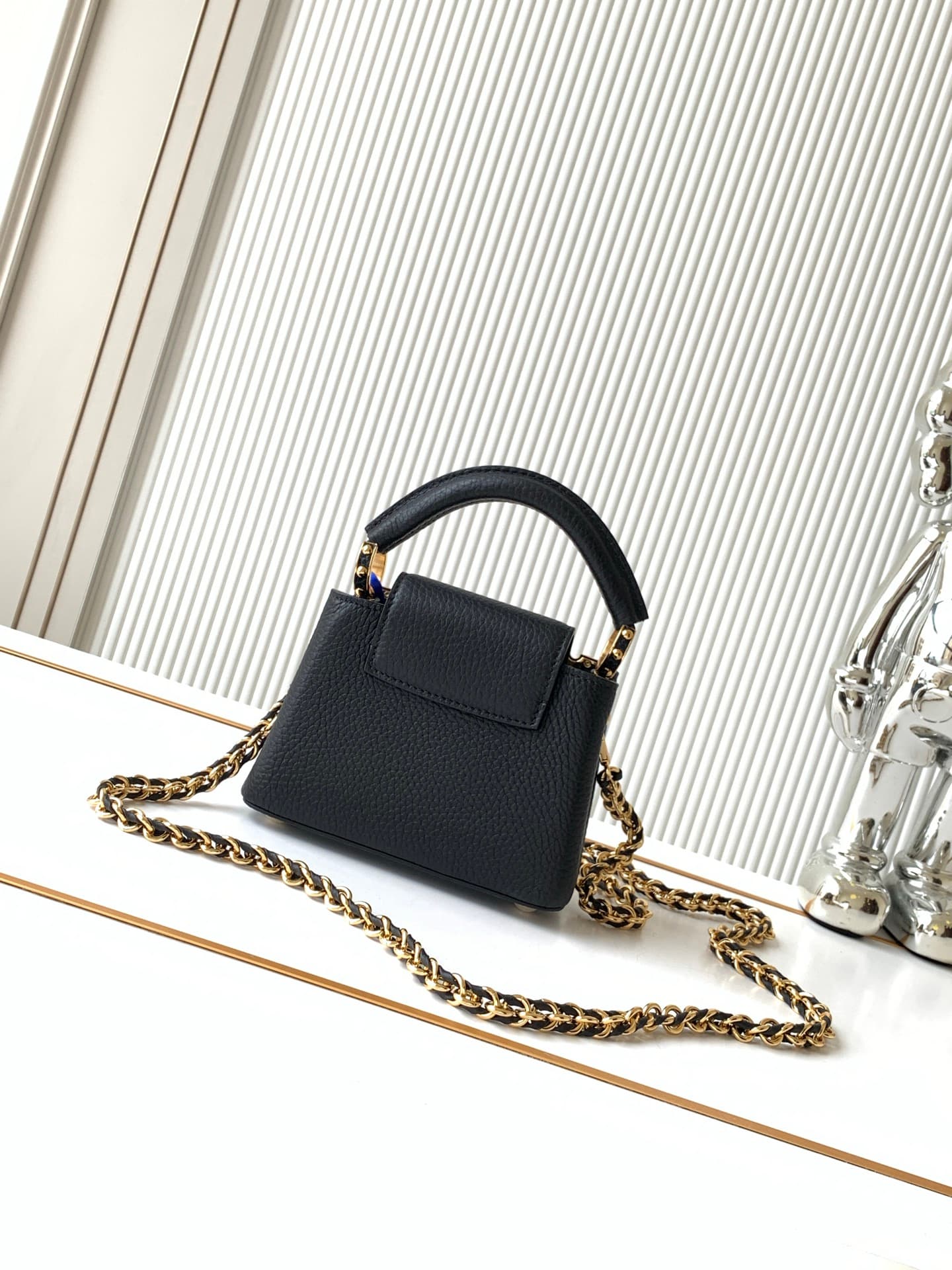 C4953 P【Full-steel hardware MB163c01 variable code chip] comes with complete packaging. Authentic materials. lv m10166m48865 black and white pearls pattern — image 3