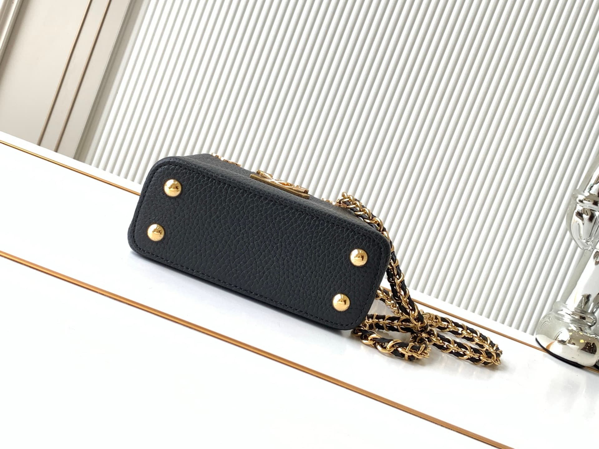 C4953 P【Full-steel hardware MB163c01 variable code chip] comes with complete packaging. Authentic materials. lv m10166m48865 black and white pearls pattern — image 4