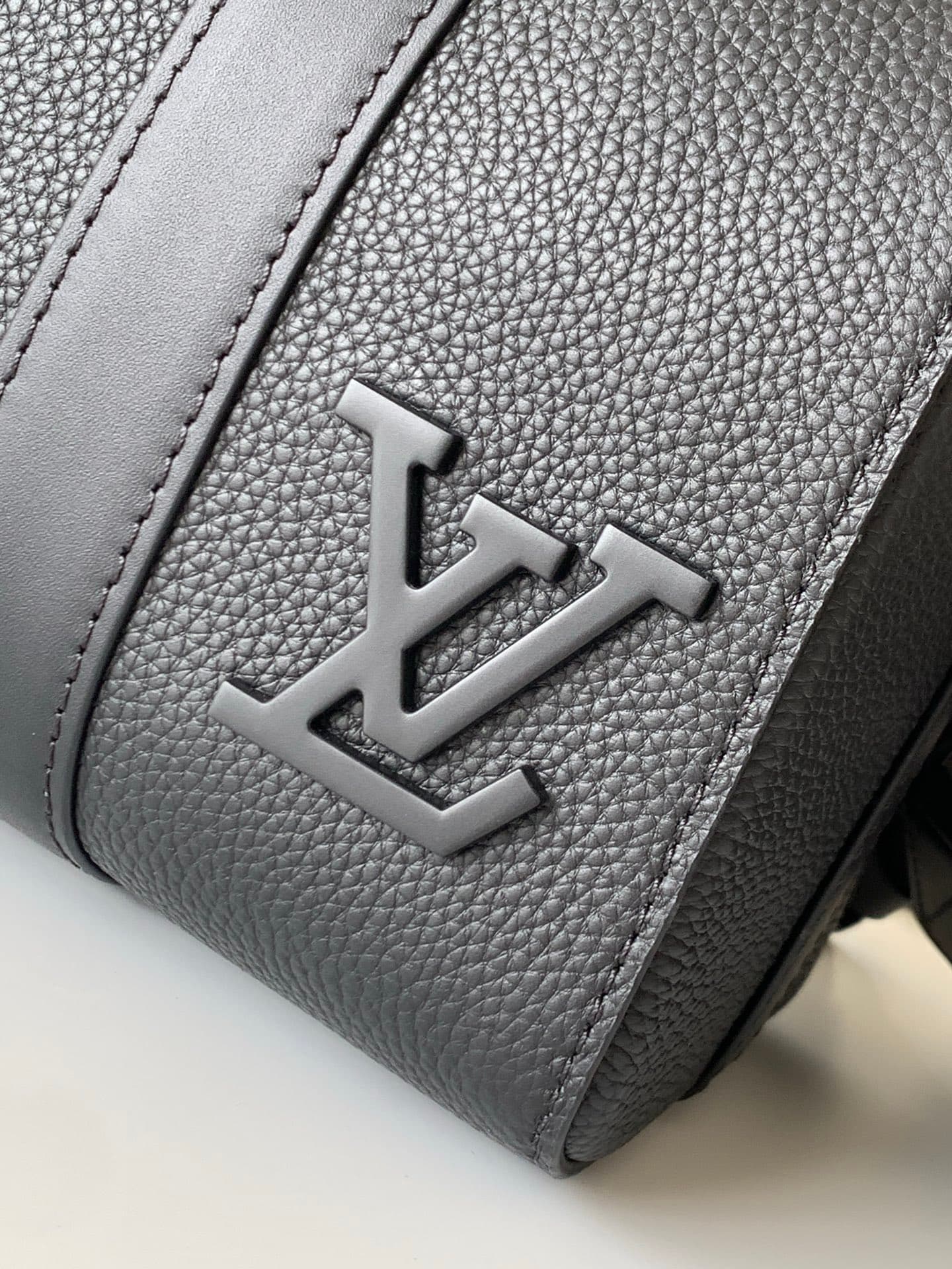 C5037 P【Full-steel hardware MB163c01 variable code chip】Premium quality with complete packaging. Model number: M59255, black color. This City Keepall handbag brings the modernist style of Louis Vuitton to the autumn collection via 2021. The Aerogram fine- — image 5