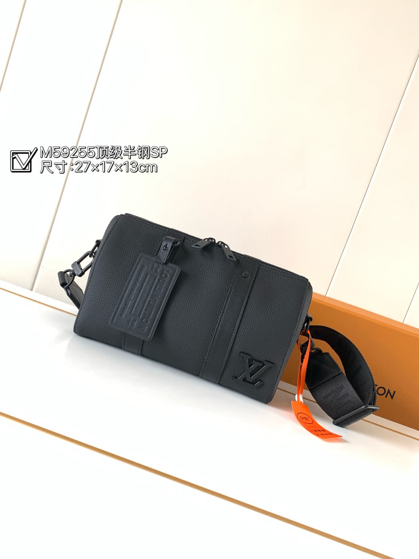C5086 Batch [Top-tier Original Semi-steel Sc01 Dynamic Chip Version] Model number: M59255, Black. This City Keepall handbag brings the new neoclassical style of Louis Vuitton to life in 2021 for the autumn season. The Aerogram texture leather is as soft a — image 1