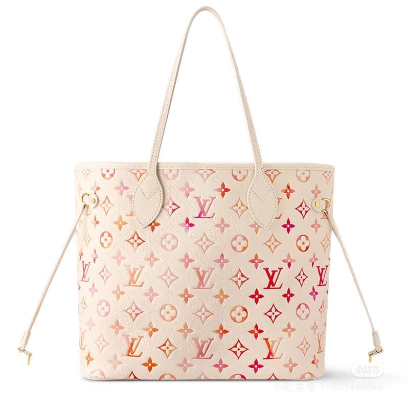 C5025 LV Neverfull medium size pink gradient upper body image — image 1