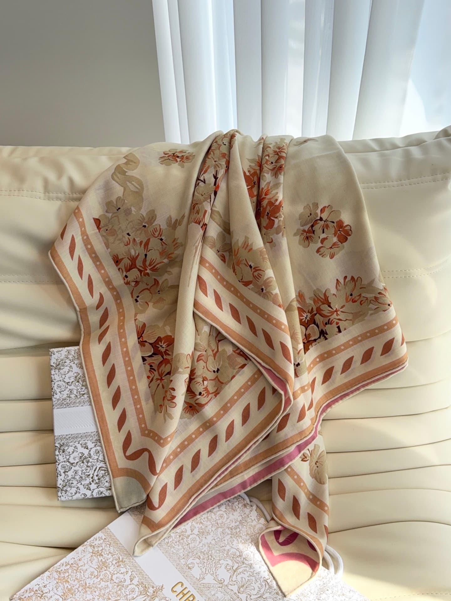 C30654 Dior “Saddle Stitch” technique 140 shawl — image 3