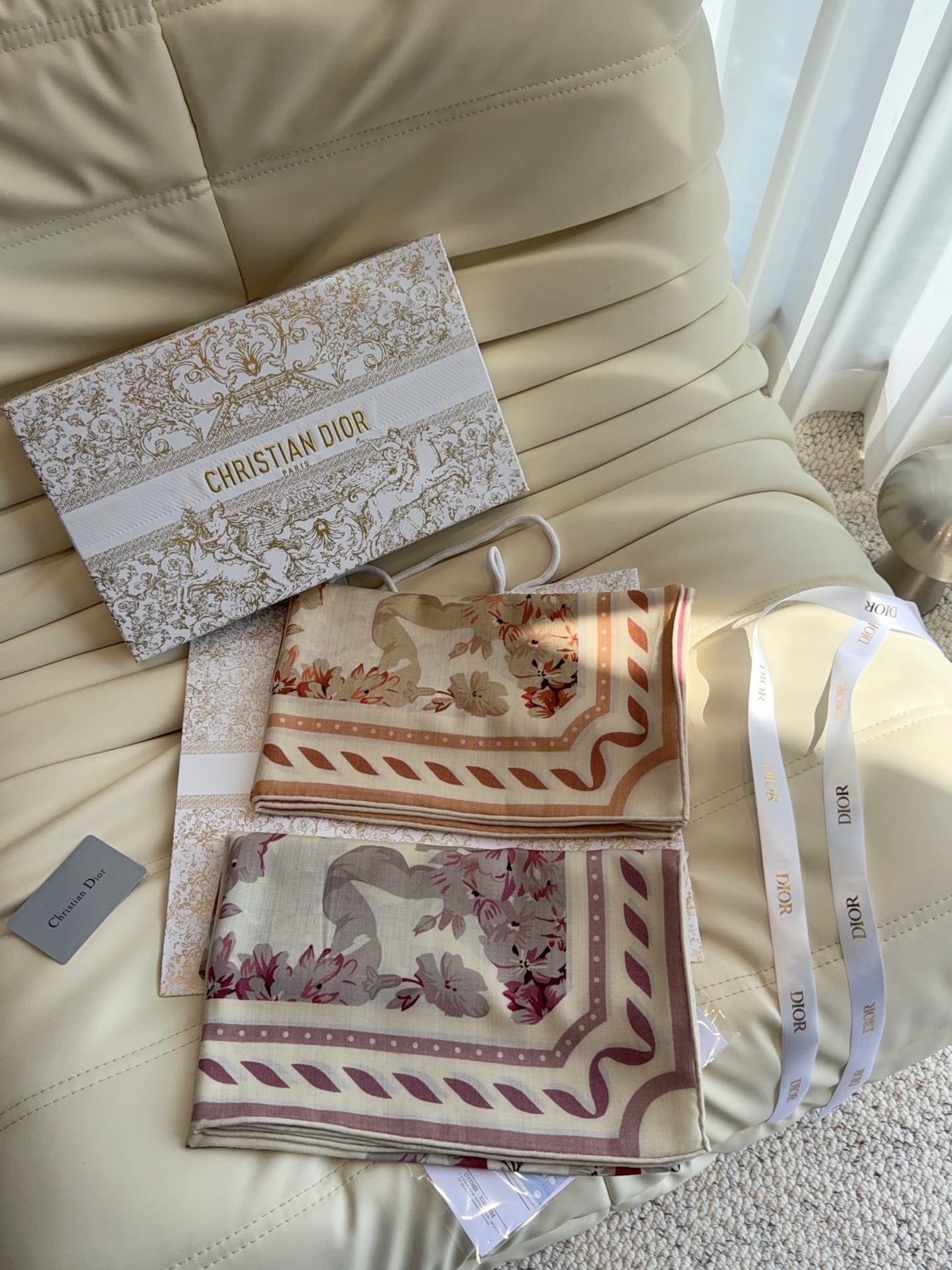 C30654 Dior “Saddle Stitch” technique 140 shawl — image 7