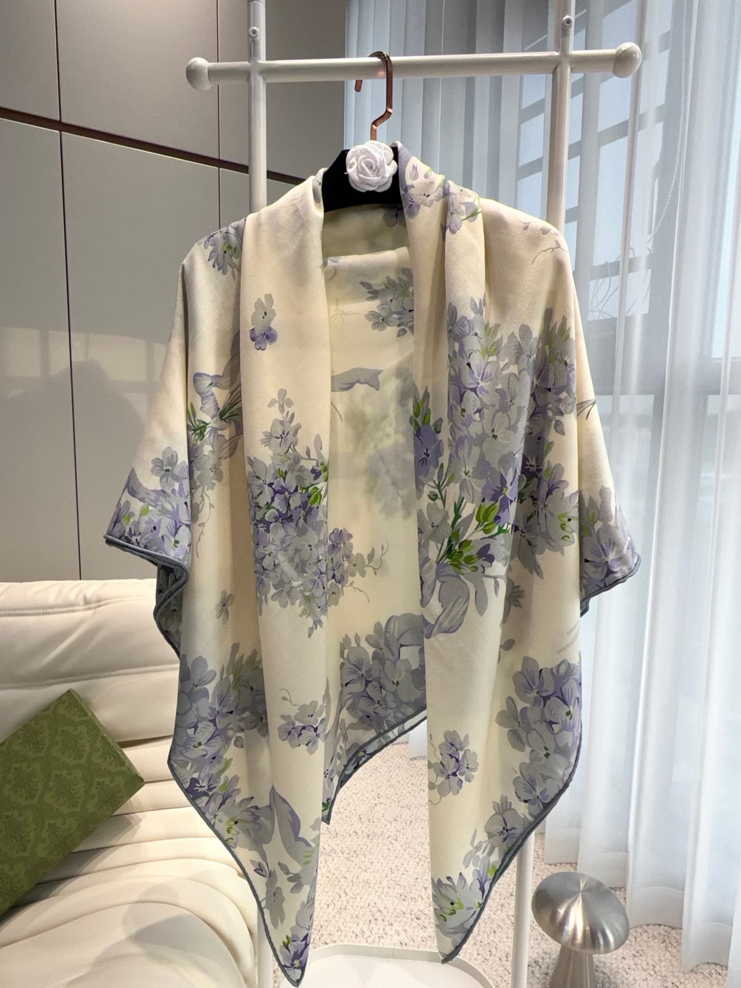 C30652 Dior “Saddle Stitch” 140 Shawl — image 8