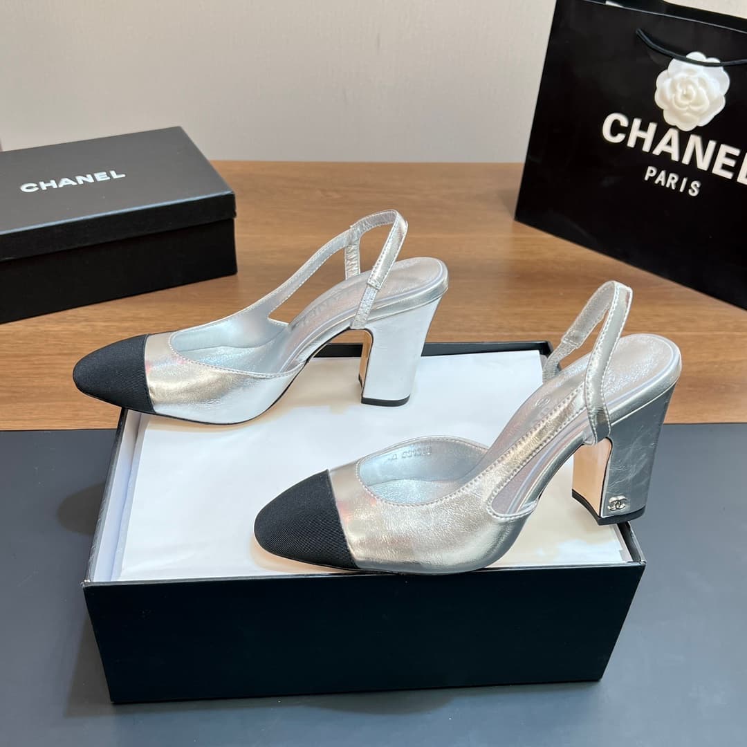 D4013 Chanel Sling Back Classic Model (9CM and higher) — image 3